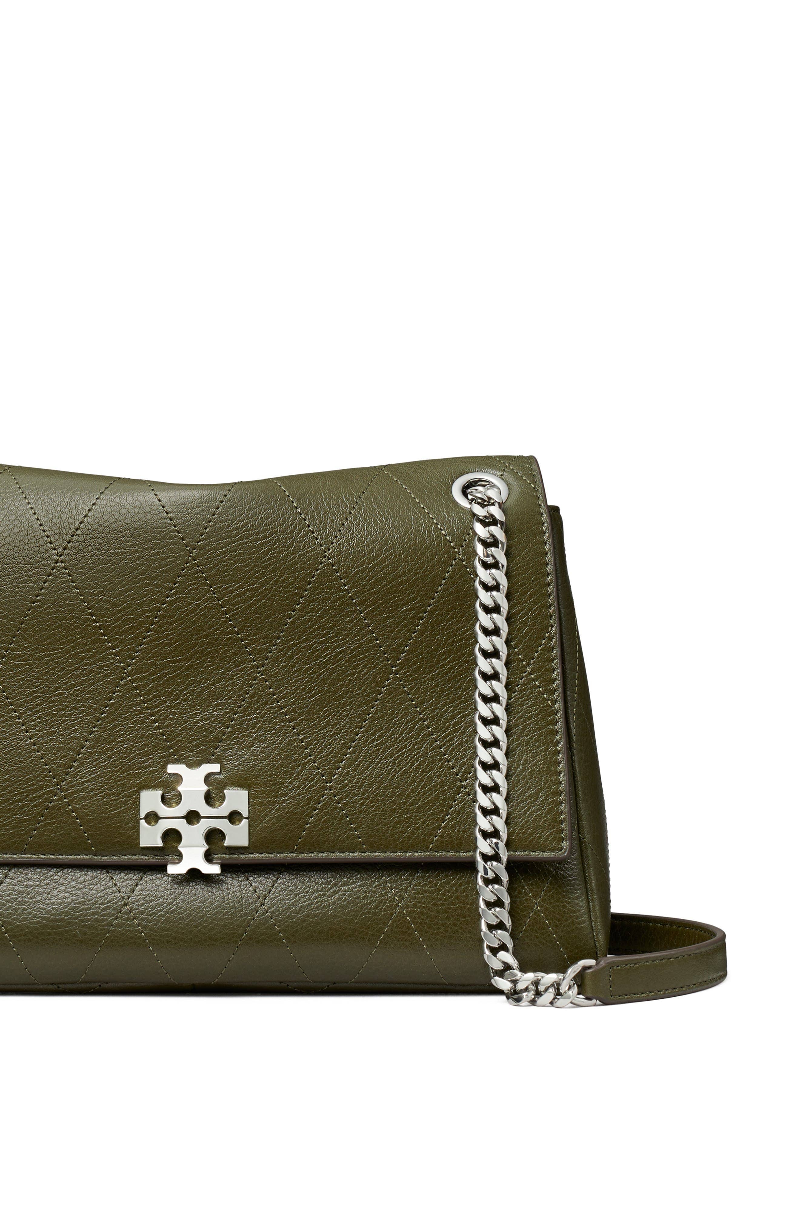 Tory Burch Charlie Shoulder Bag Women's bags Small Blue Meridian Suede New