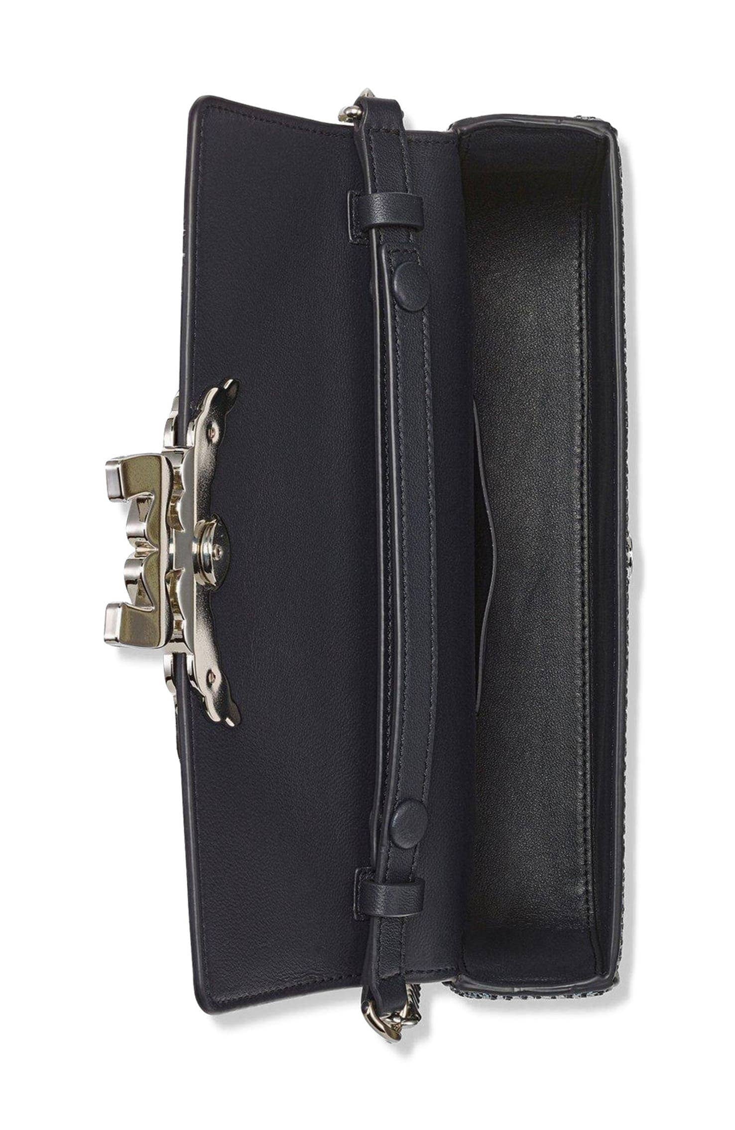 MCM Himmel Shoulder Bag Women's bags Unspecified Blue Sequin Monogram Leather New