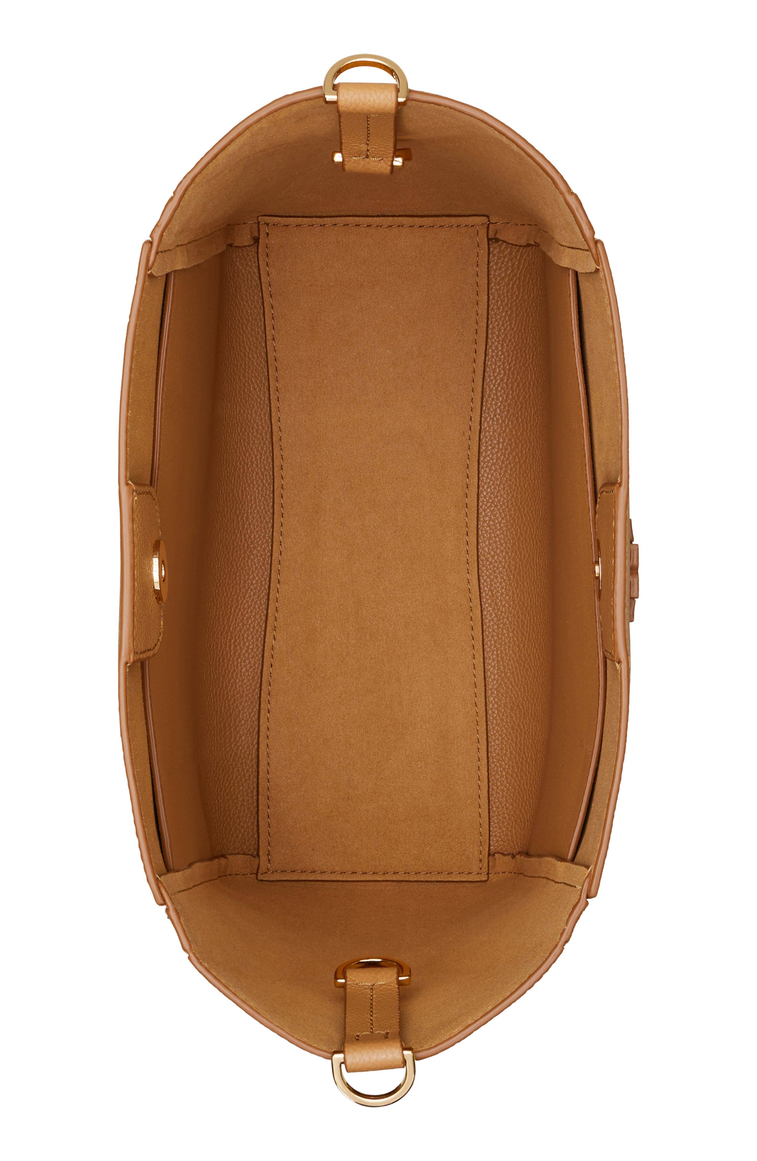 Tory Burch McGraw Bucket Bag Women's bags Tiramisu Leather New