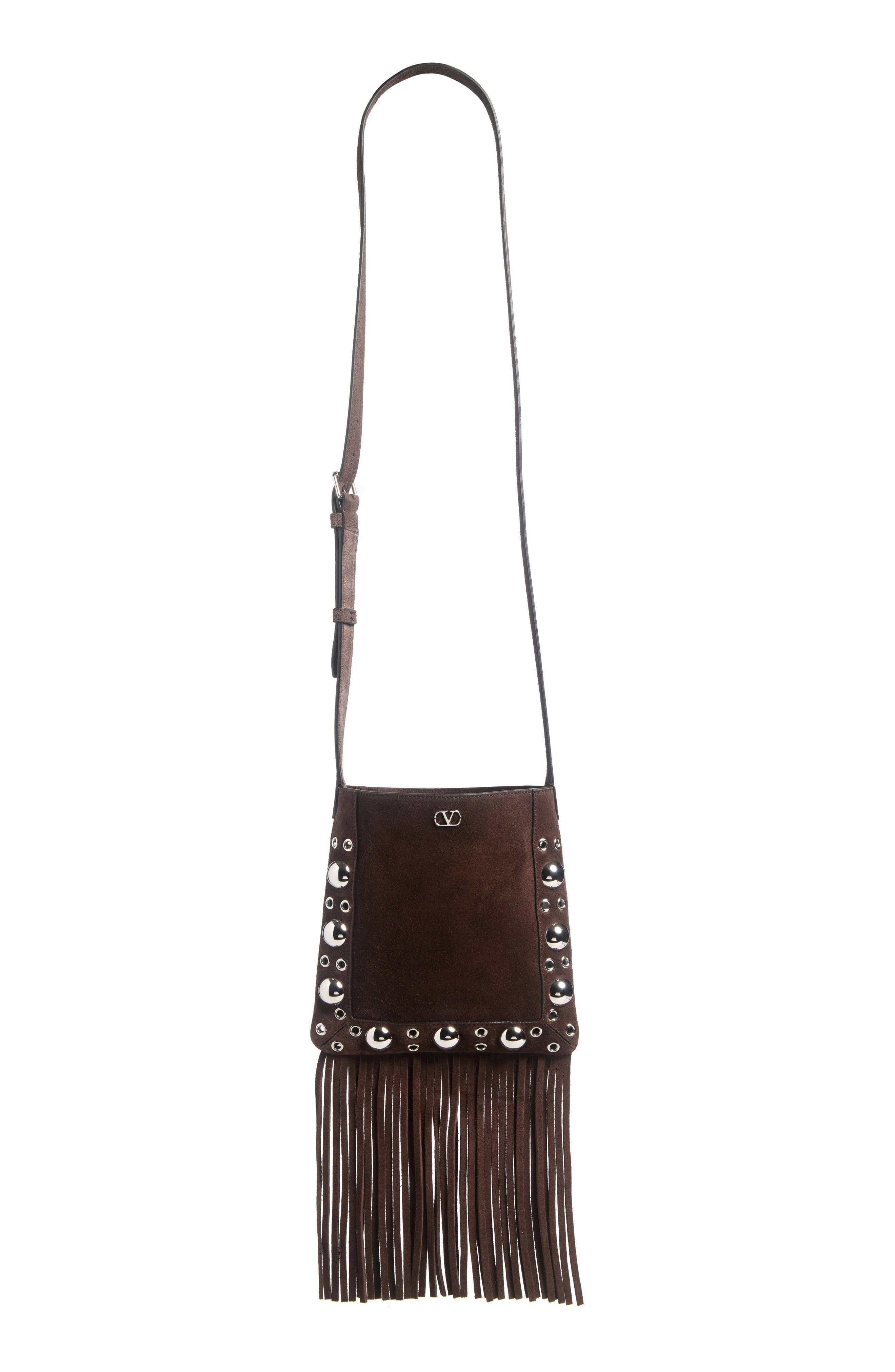 Valentino Garavani Nellcôte Crossbody Women's bags Unspecified Embroidered / Mirror-Mosaic Suede New