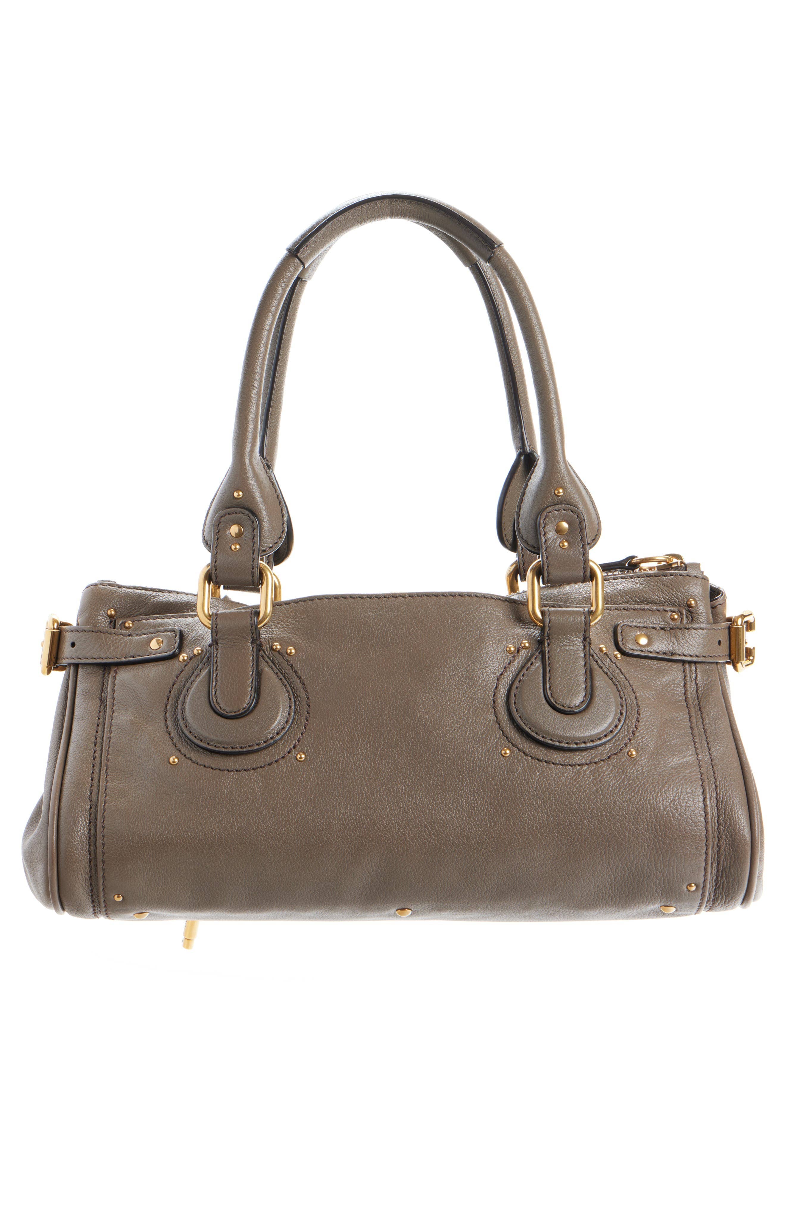 Chloé Paddington Shoulder Bag Women's bags Black Grained Leather New