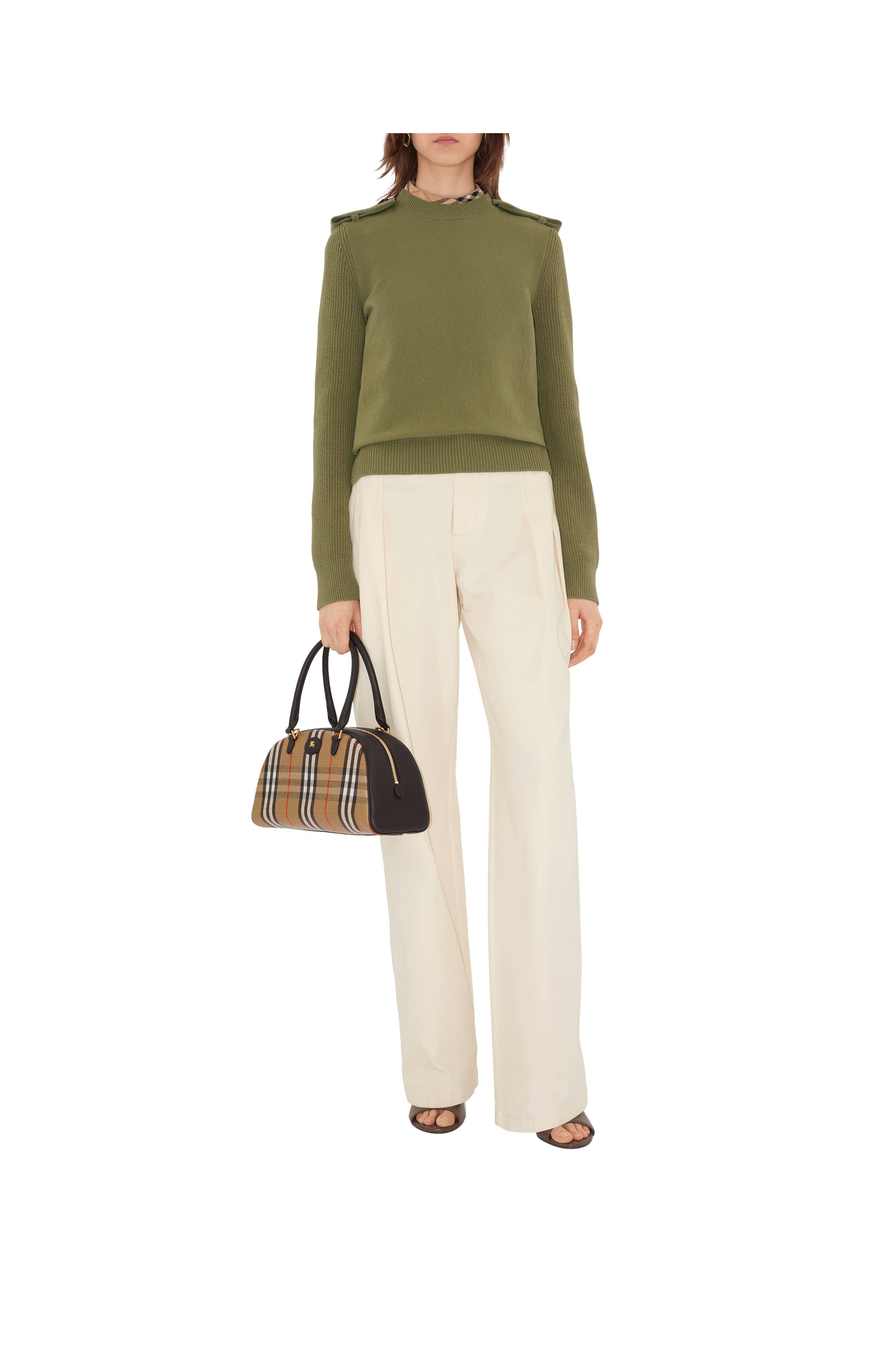 Burberry Highlands Top Handle Women's bags Unspecified Sand Coated Canvas New