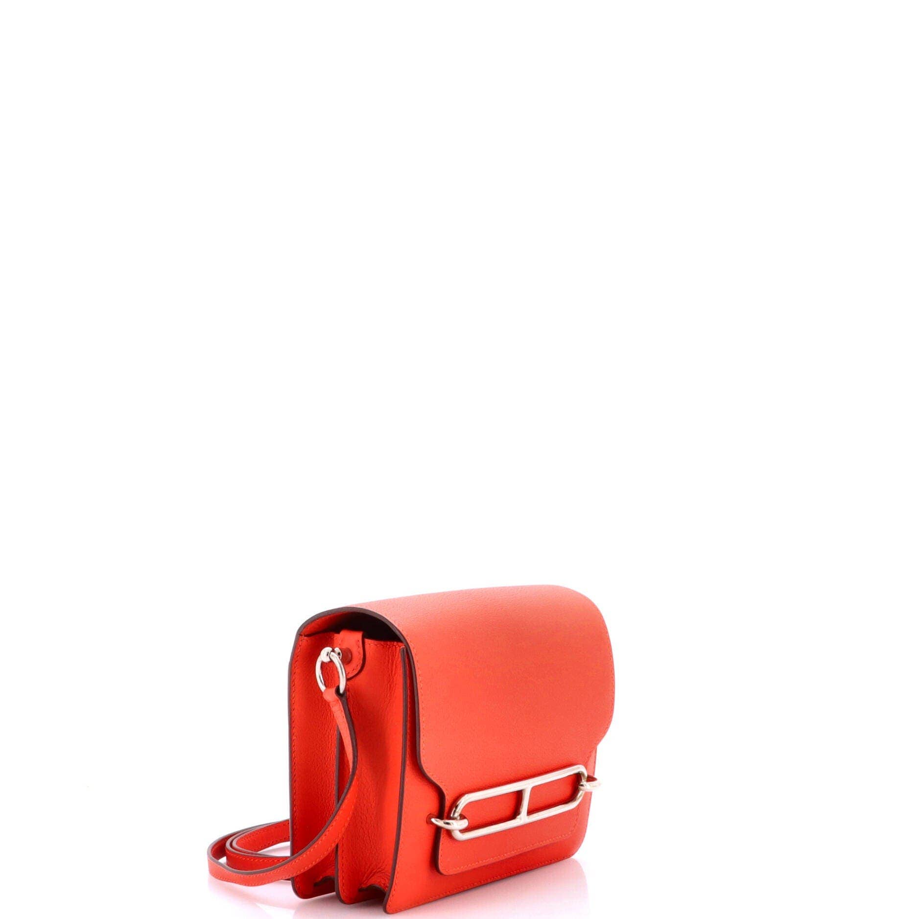 Hermès Roulis Shoulder Bag Women's bags Unspecified Rouge H Evercolor Gold New