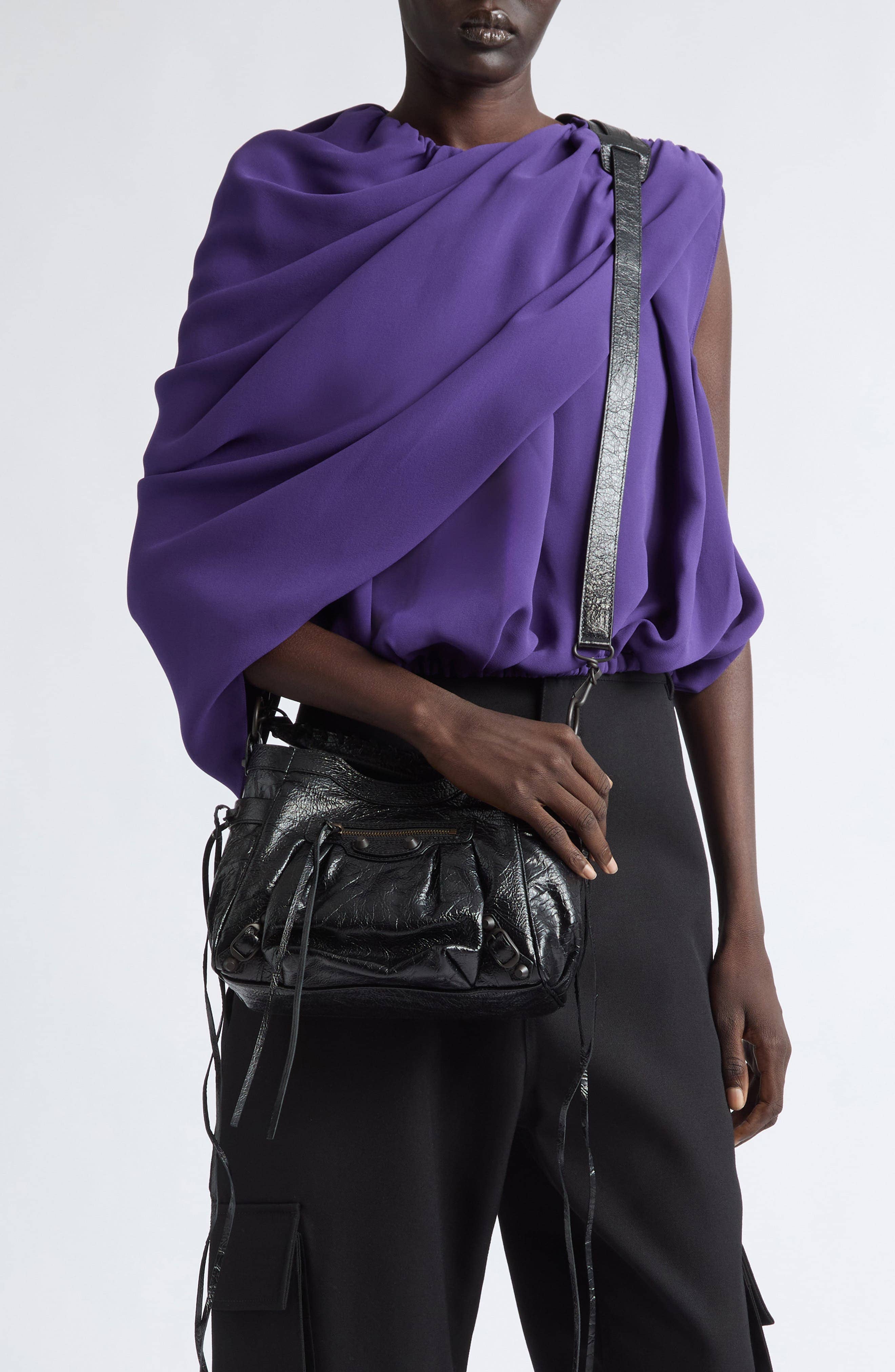 Balenciaga Le City Bucket Bag Women's bags Small Volcanic Rock Unspecified Gunmetal New