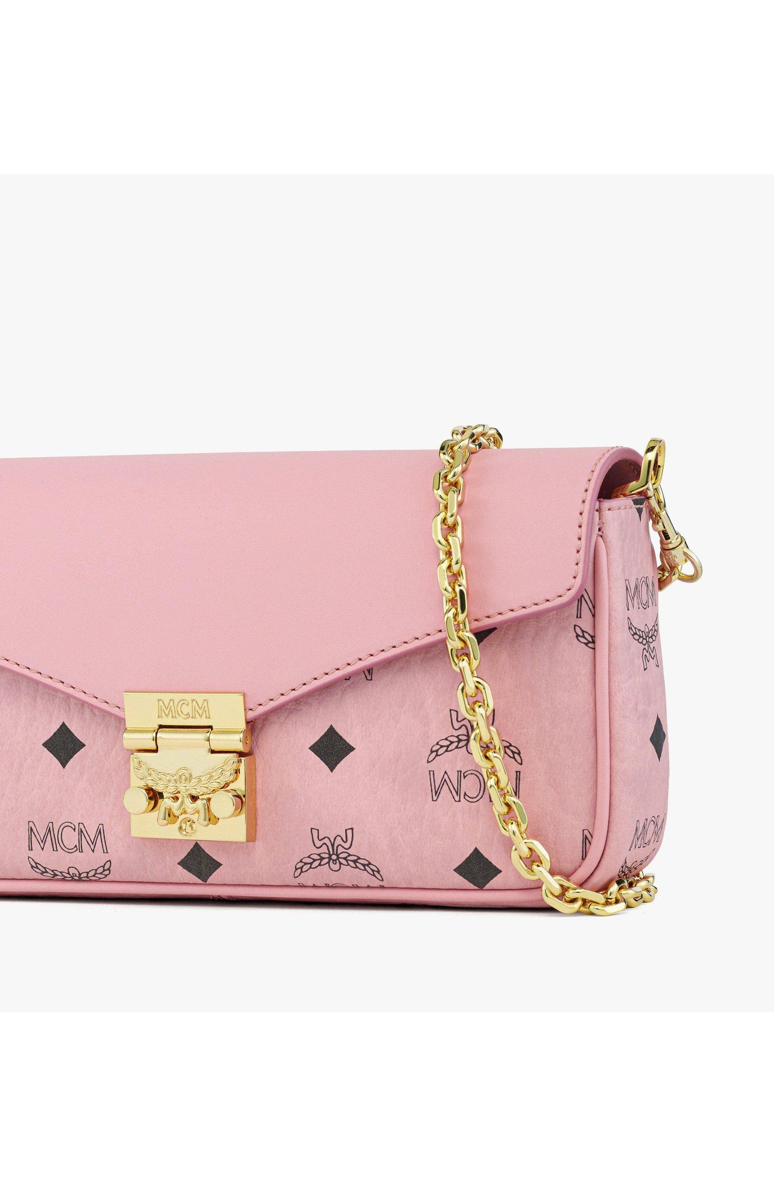 MCM Tracy Crossbody Women's bags Mini Cognac Calfskin New