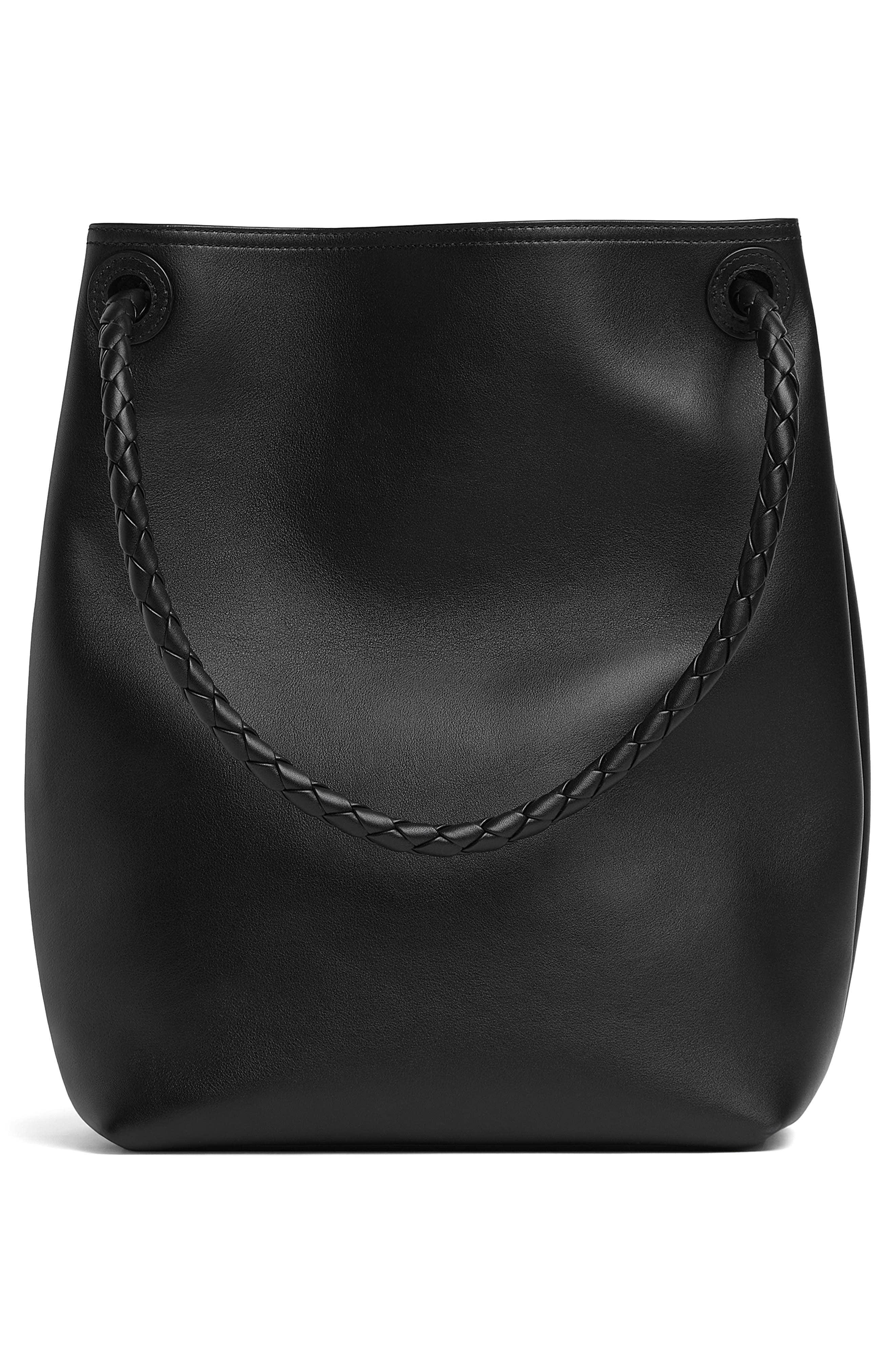 Bottega Veneta Andiamo Bucket Bag Women's bags Unspecified Pale Blue Intrecciato Small New