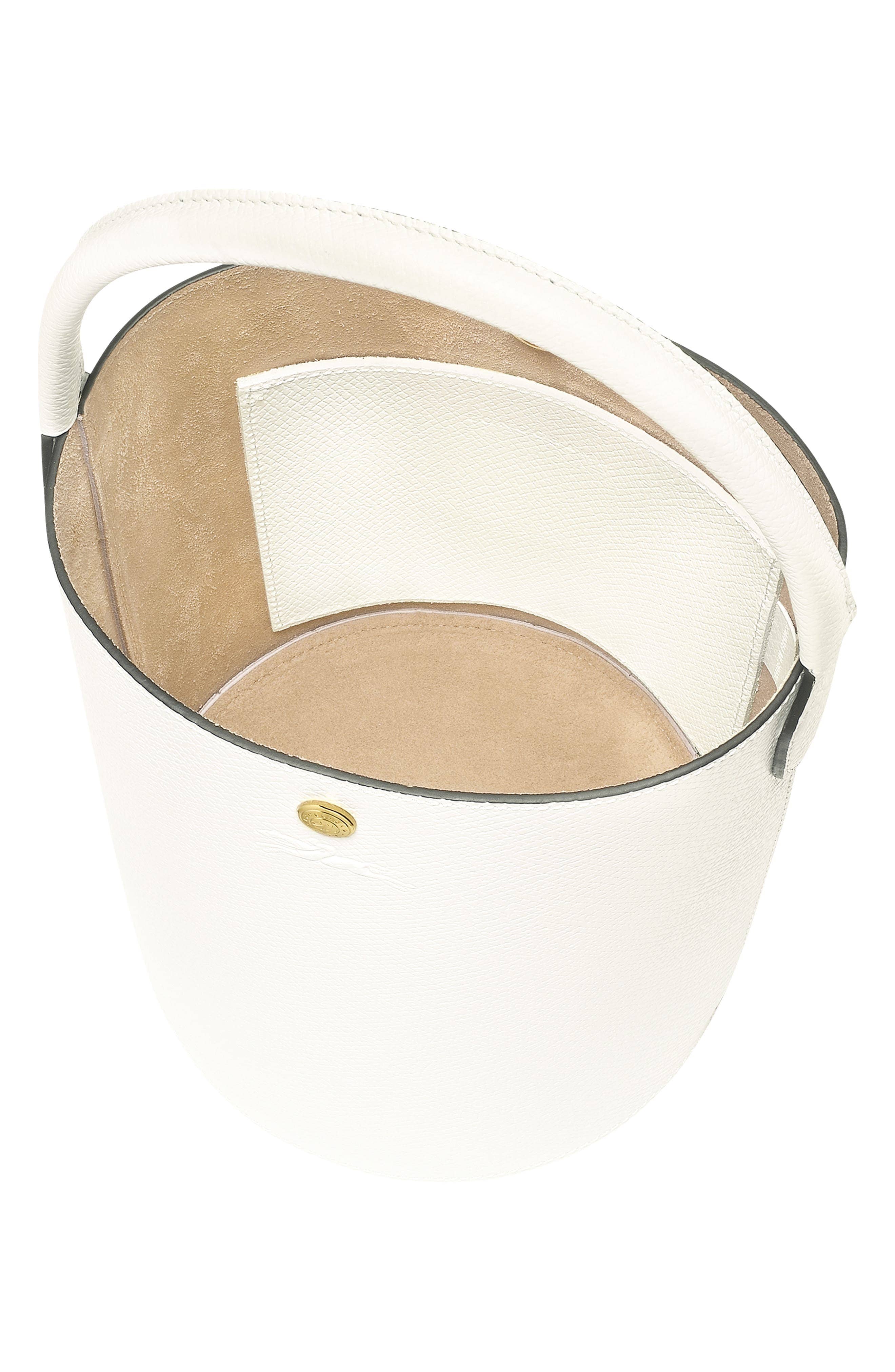 Longchamp Épure Bucket Bag Women's bags Small White Calfskin New