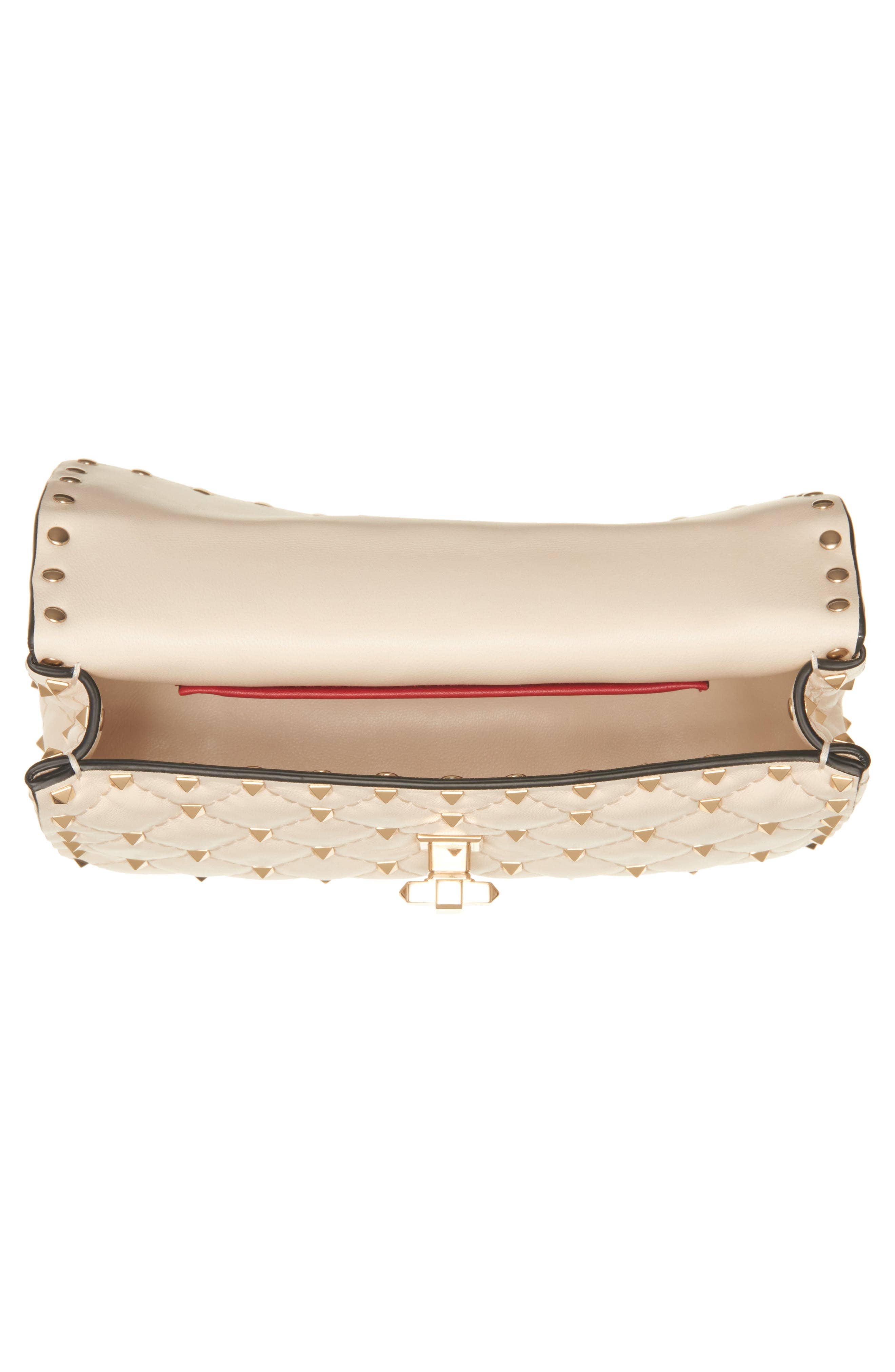 Valentino Garavani Rockstud Spike Shoulder Bag Women's bags Small Black Quilted New