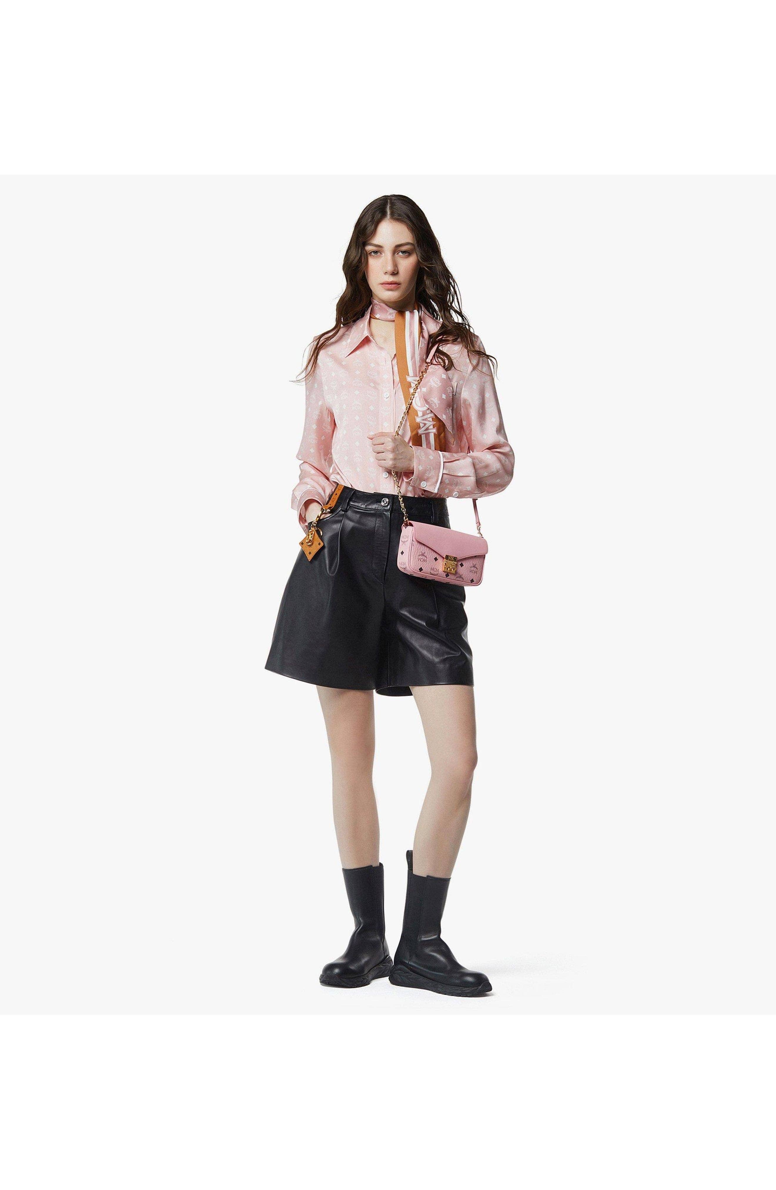 MCM Tracy Crossbody Women's bags Mini Cognac Calfskin New