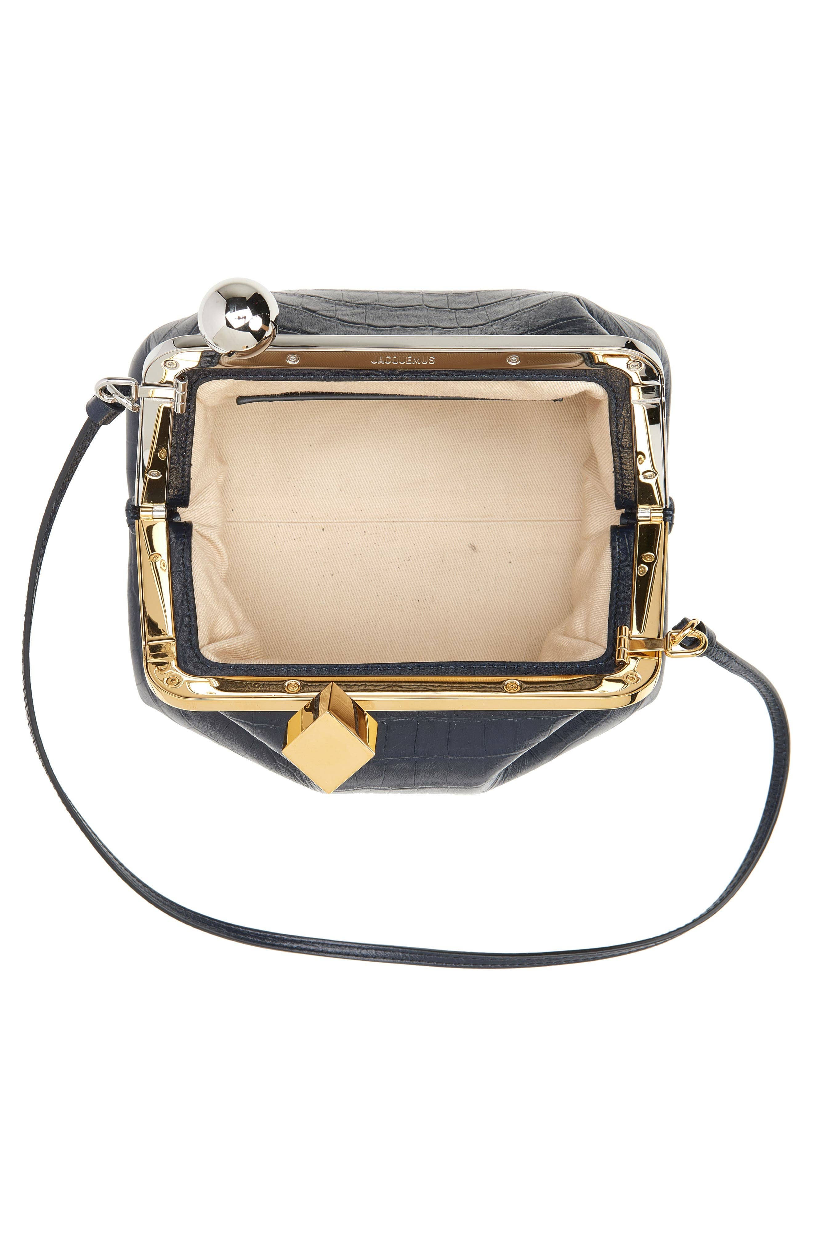 Jacquemus Le Berlingot Shoulder Bag Women's bags Black Leather New