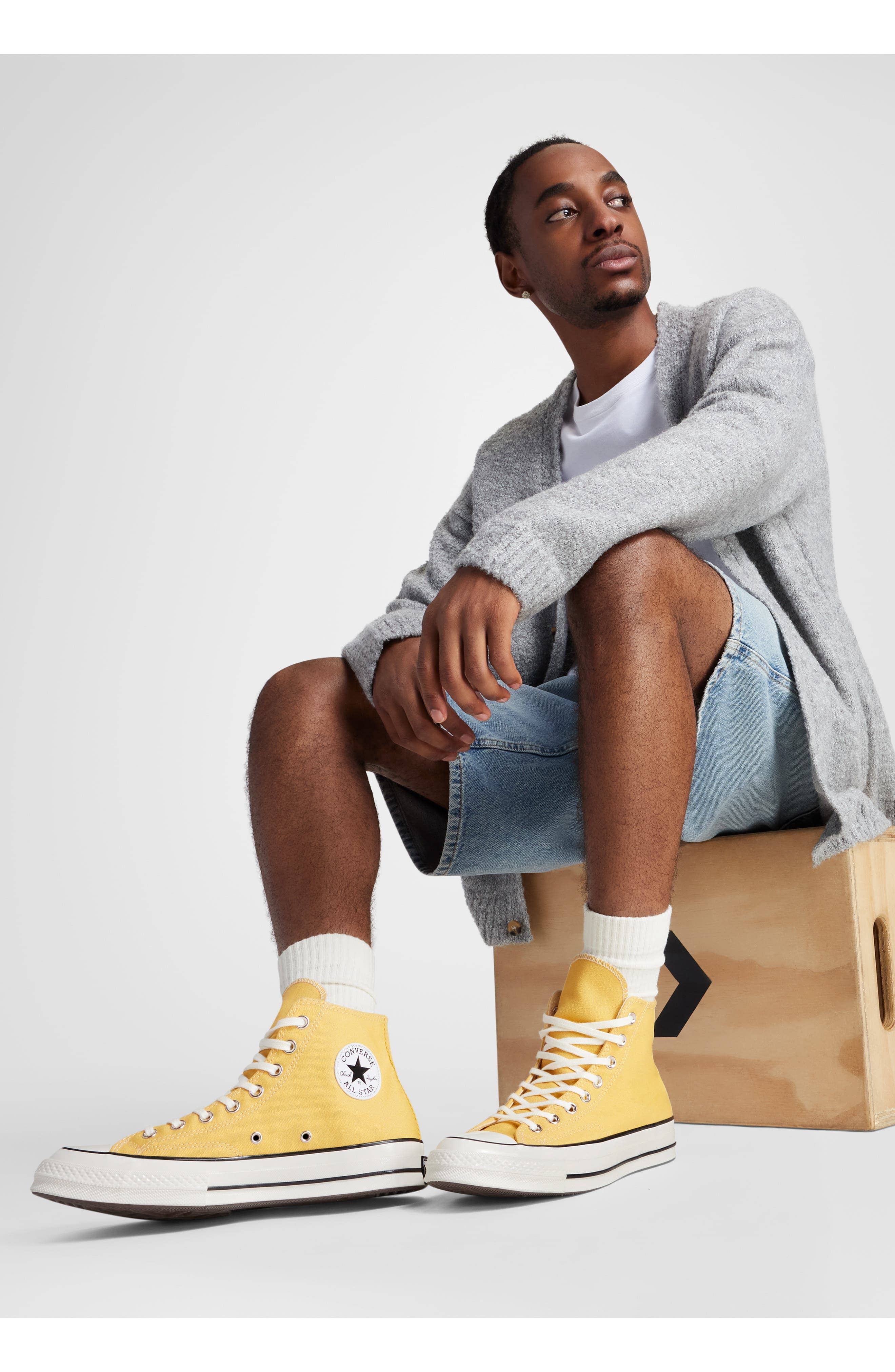 Converse Chuck Taylor All Star Low Sneaker Yellow Full Size Run New