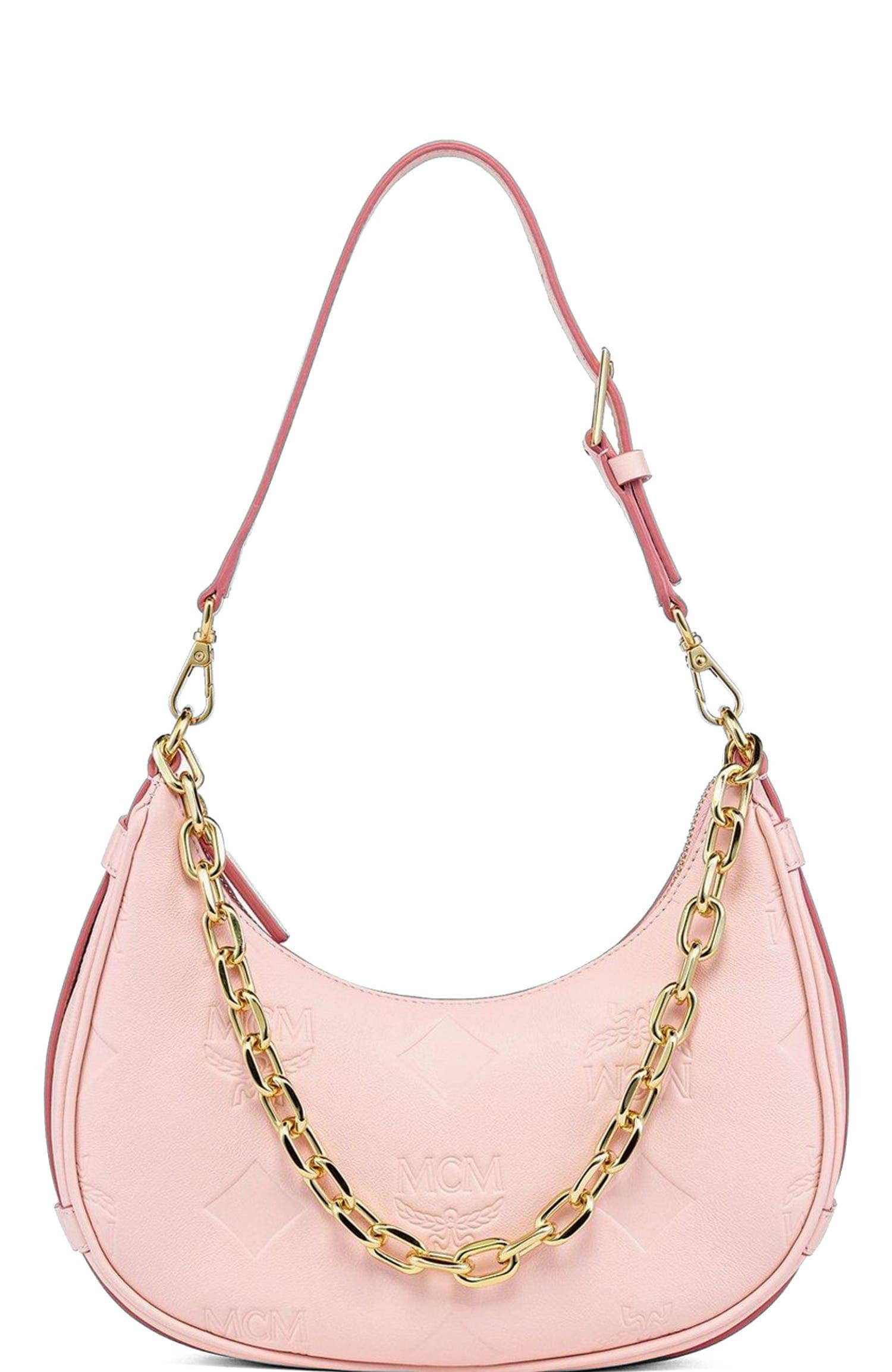 MCM Aren Women's bags Beige Visetos East West Shoulder Bag Small New