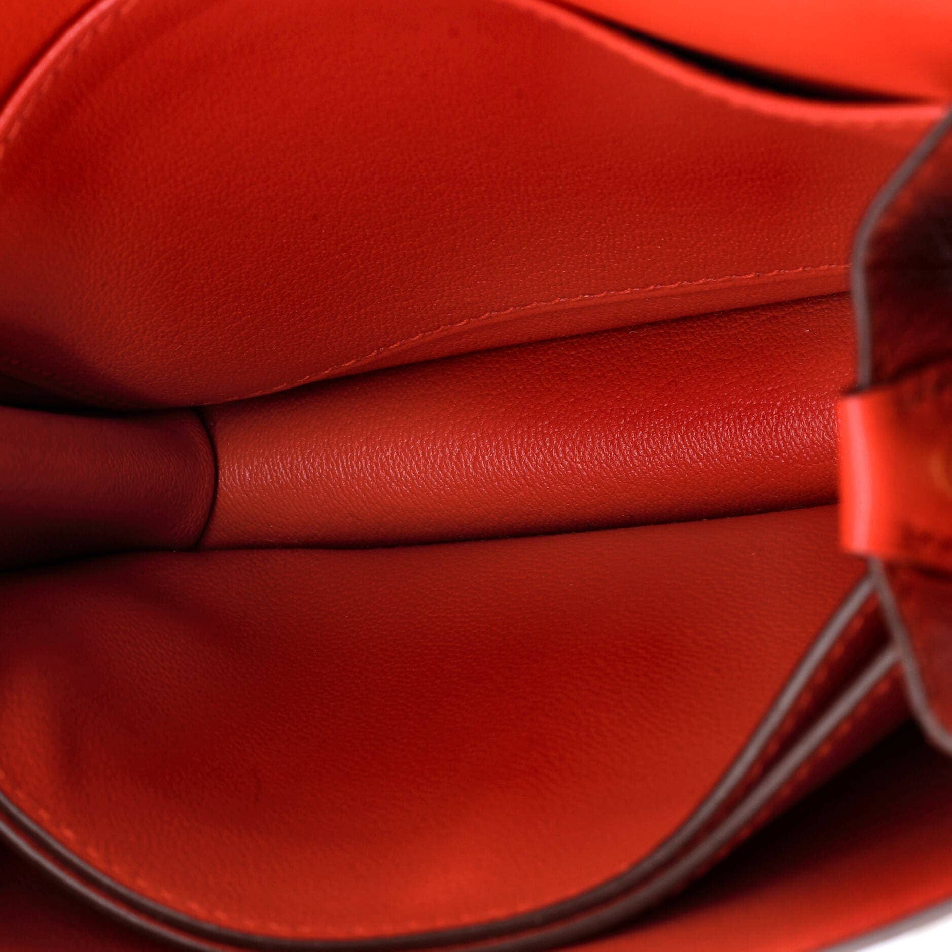Hermès Roulis Shoulder Bag Women's bags Unspecified Rouge H Evercolor Gold New