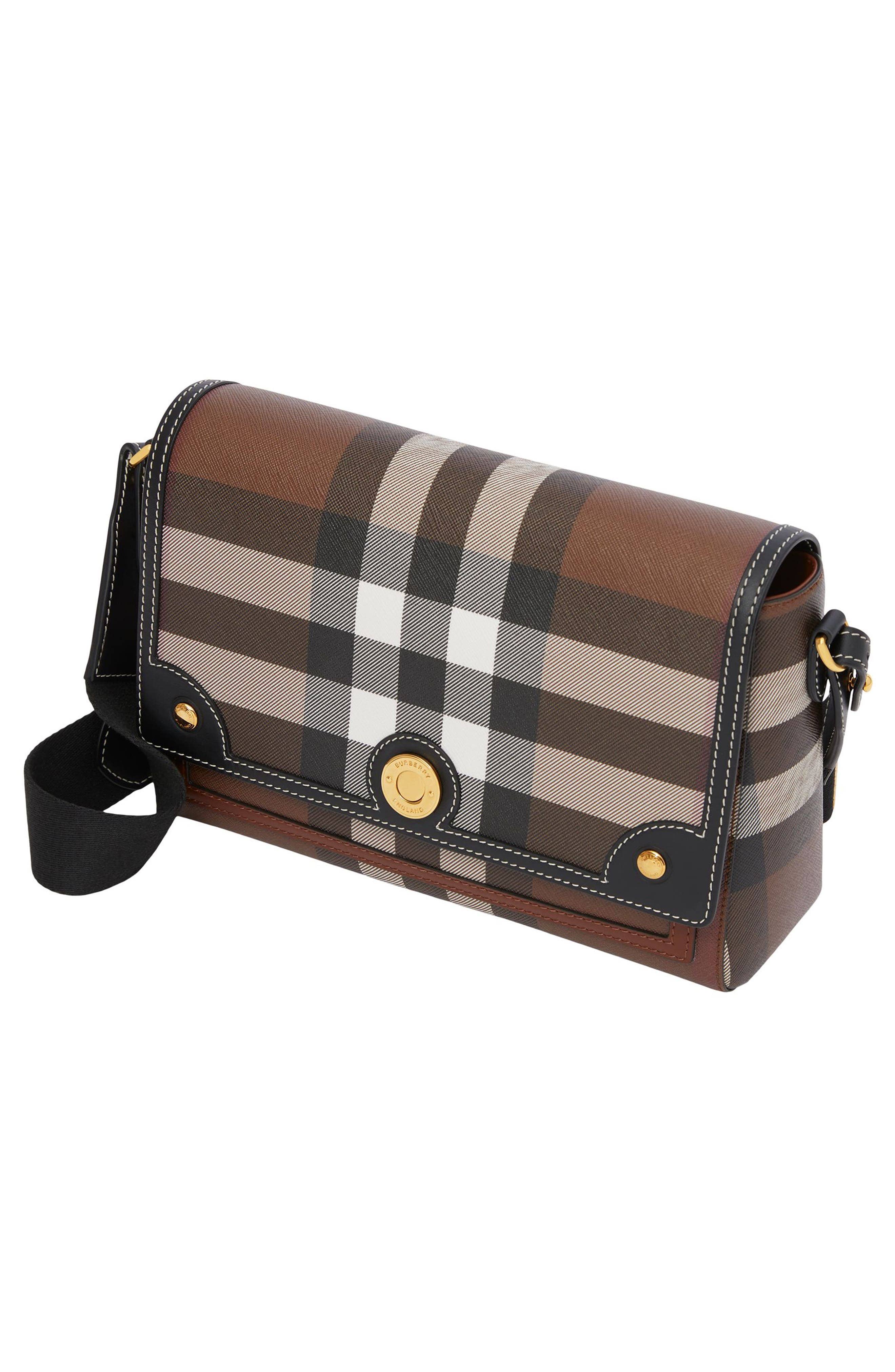 Burberry Note Women's bags Medium Check Canvas New