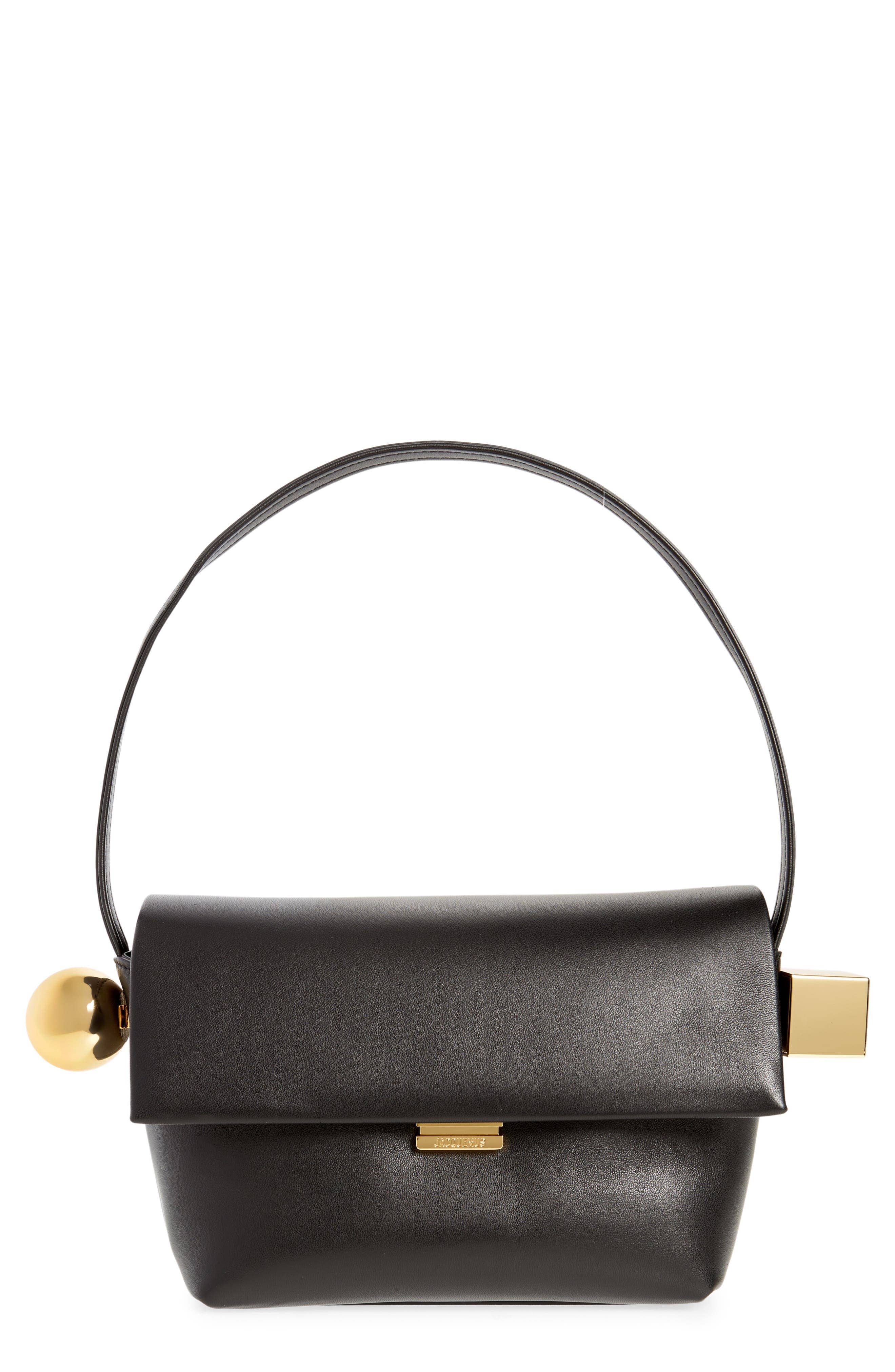 Jacquemus Le Rond Carré Women's bags Black Leather Unspecified New