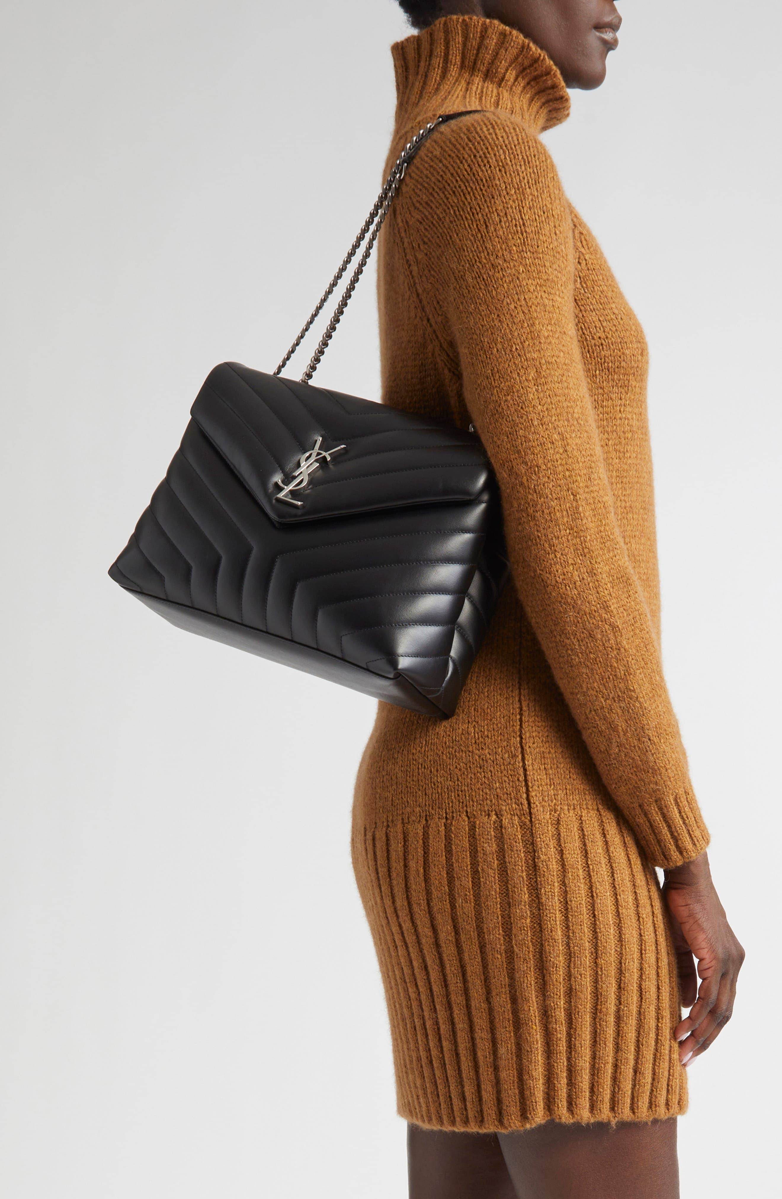 Saint Laurent Loulou Shoulder Bag Women's bags Micro Black Lambskin Unspecified New