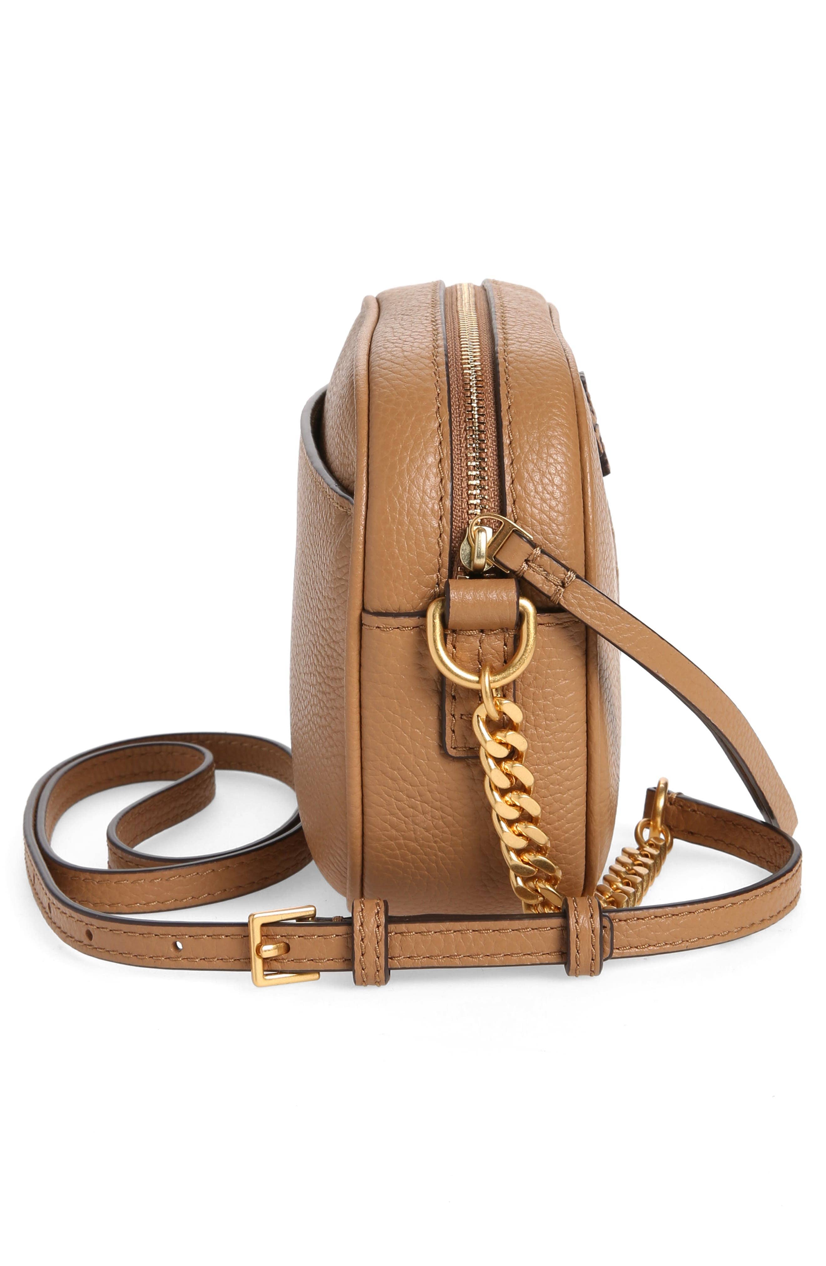 Tory Burch McGraw Crossbody Women's bags Tiramisu Leather New