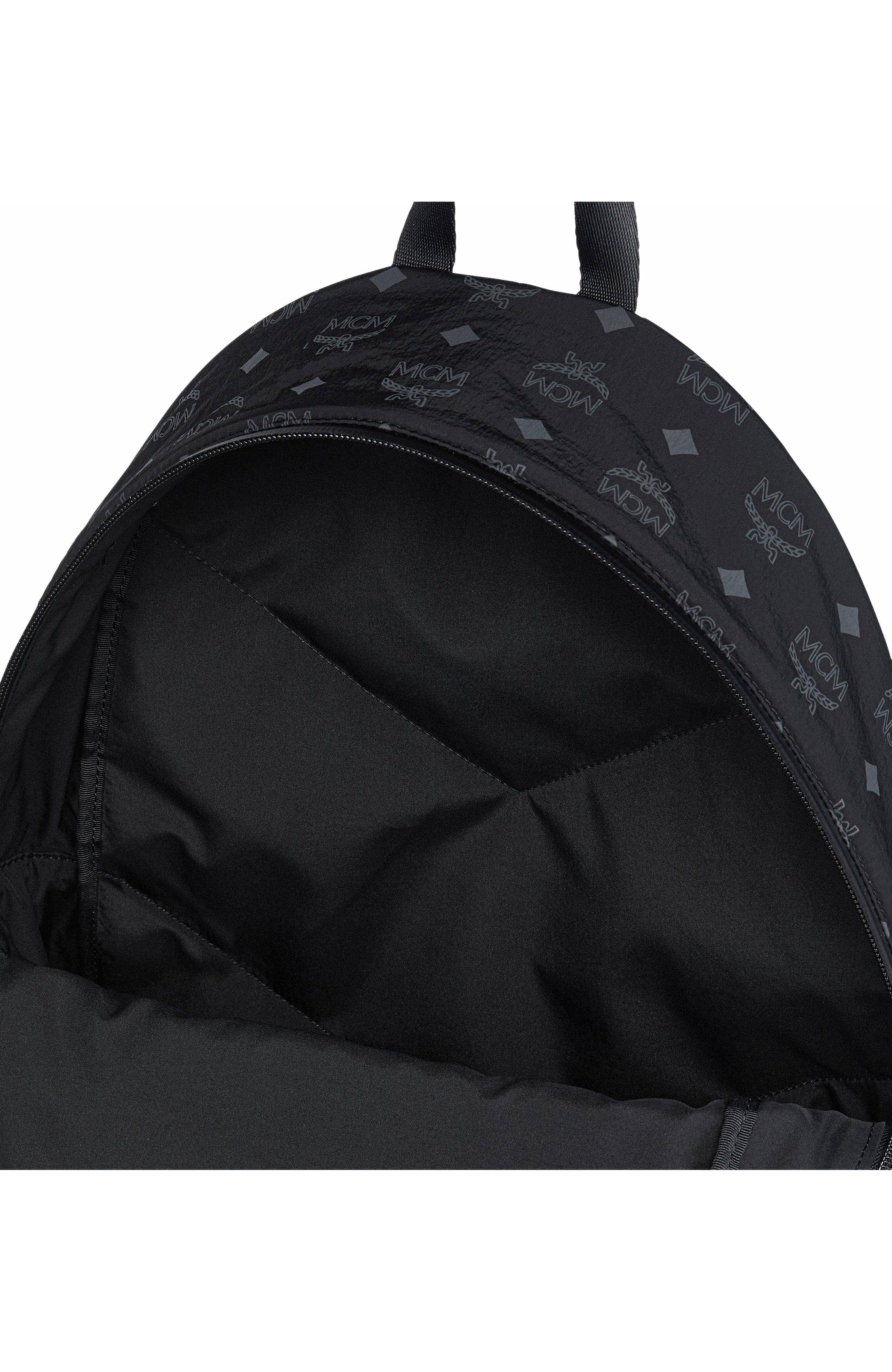 MCM Stark Women's bags Black Calfskin Backpack Mini New