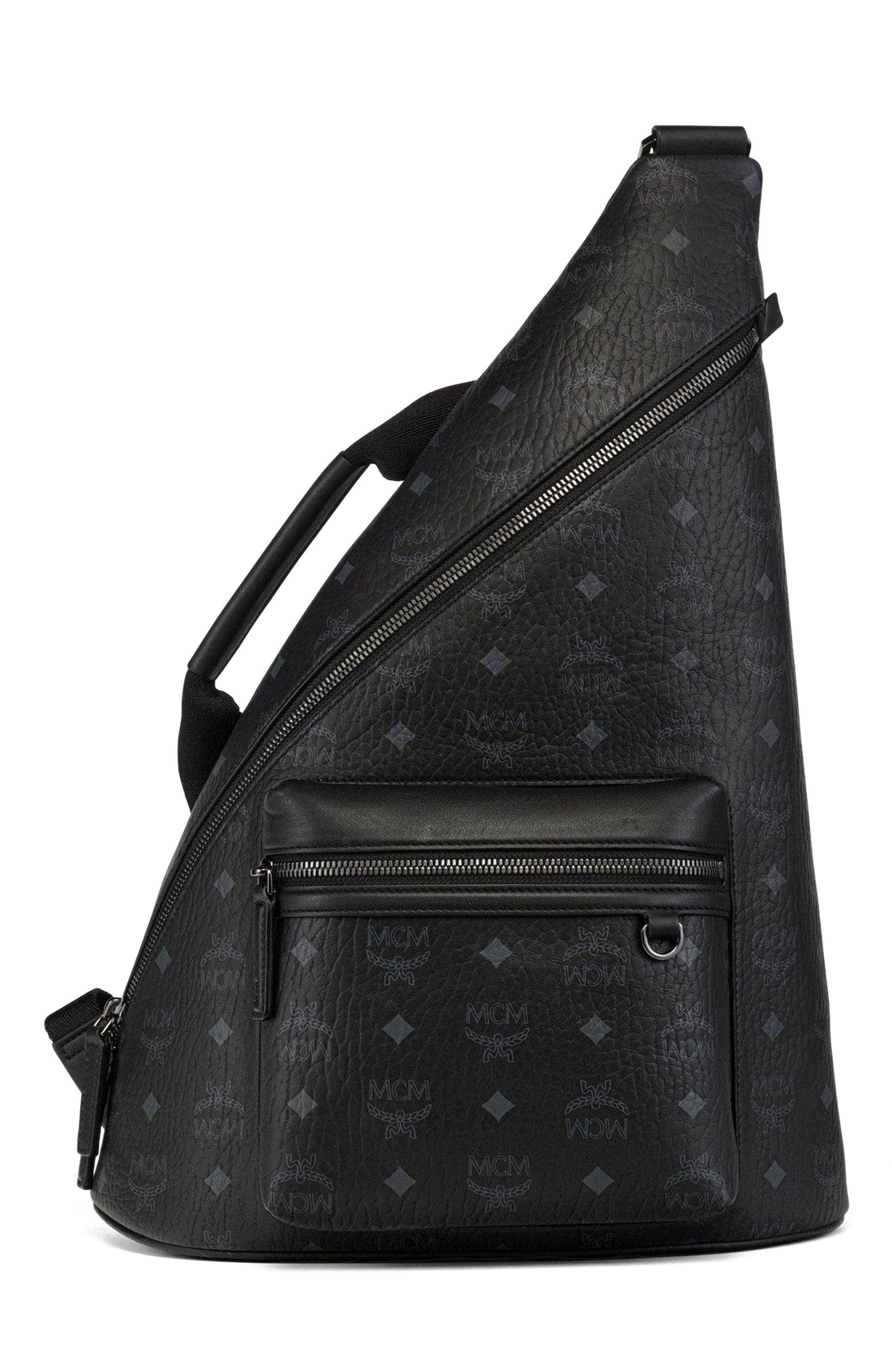 MCM Aren Crossbody Women's bags One Size Black Visetos New