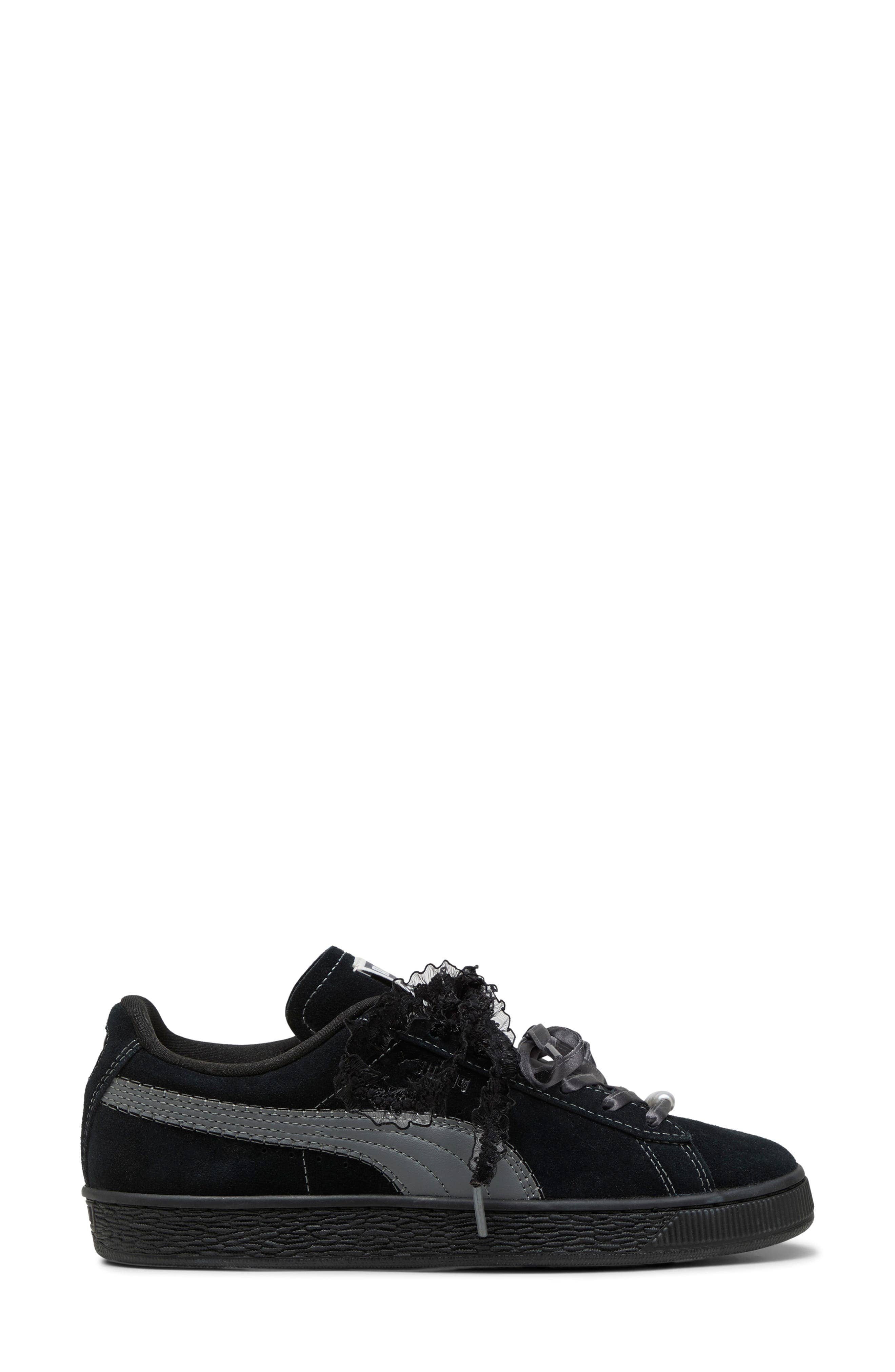 Puma Suede Bloom Sneaker Black 8.5 New