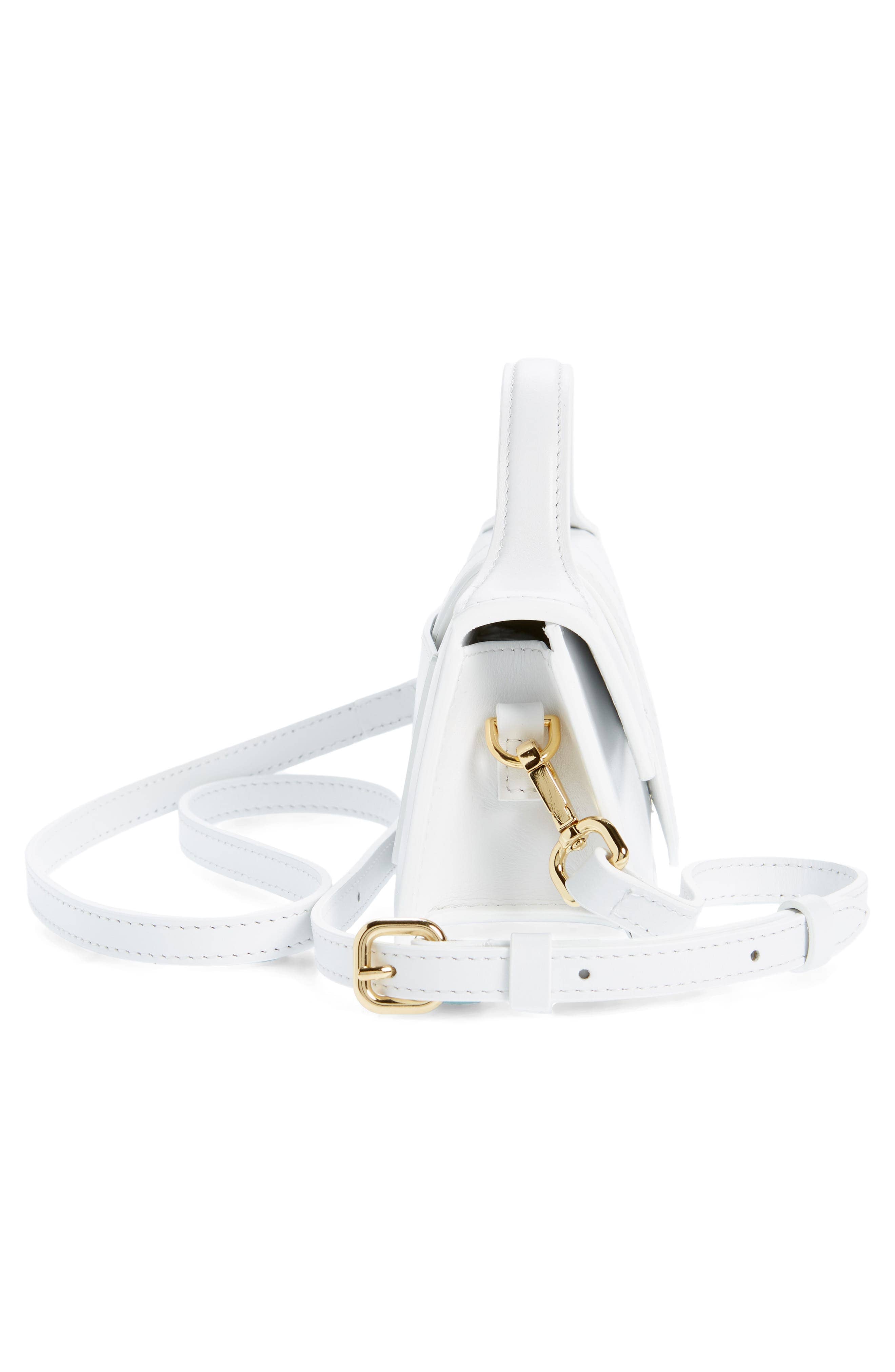 Jacquemus Le Bambino Top Handle Women's bags Standard White Smooth Leather New