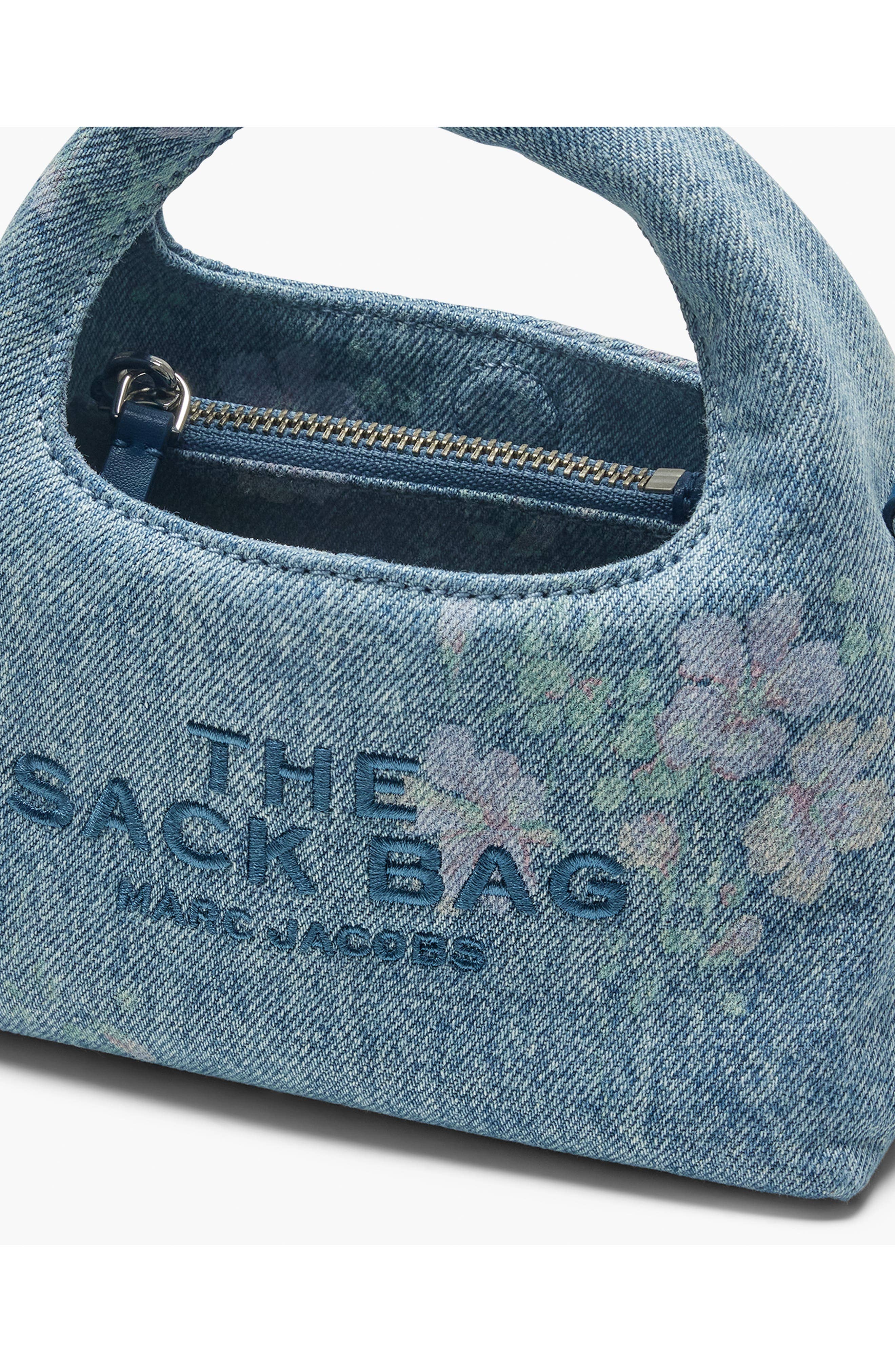 Marc Jacobs The Sack Bag Crossbody Women's bags Micro Blue Denim New