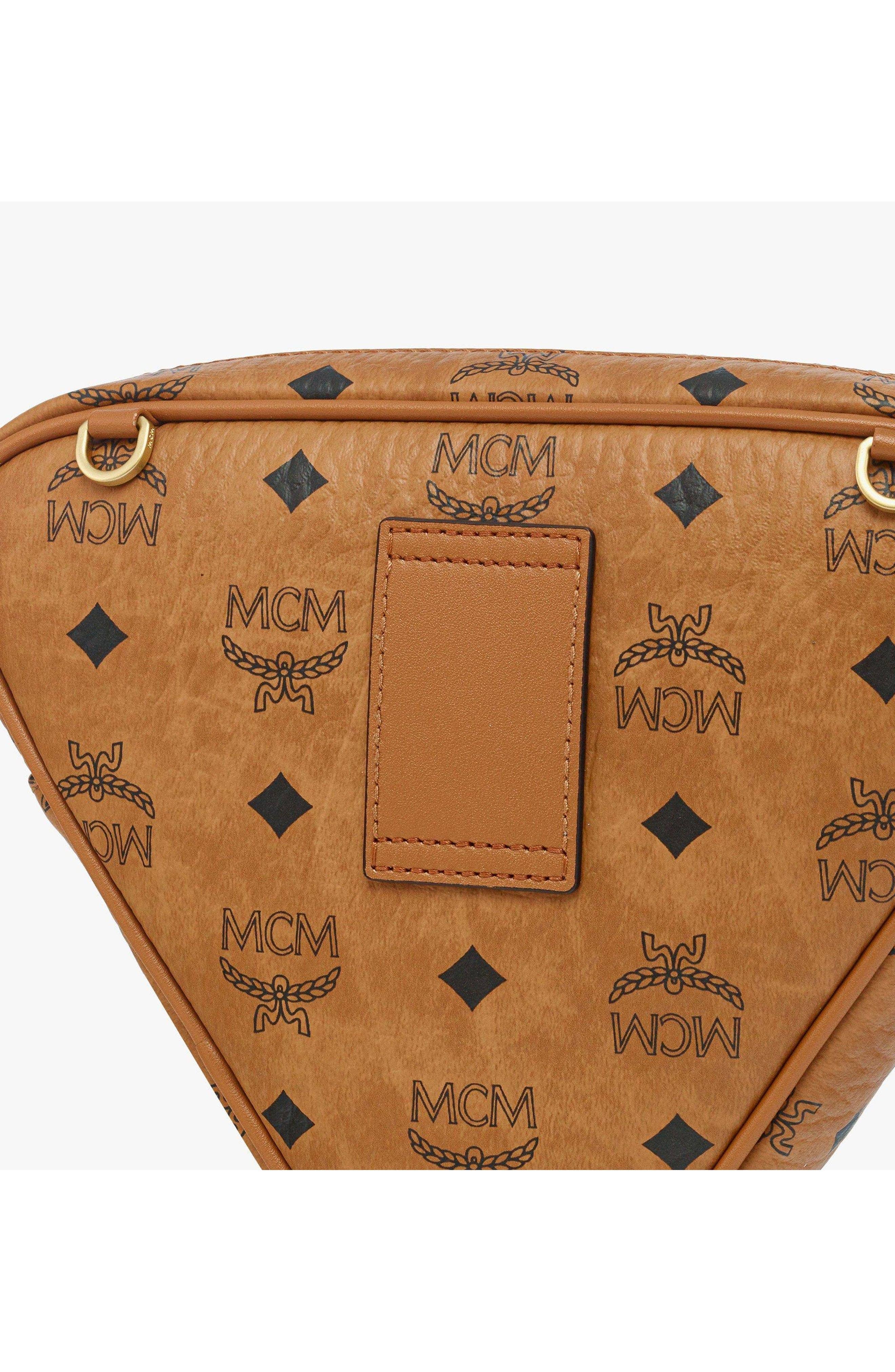MCM Aren Pouch Women's bags One Size Black Monogram New