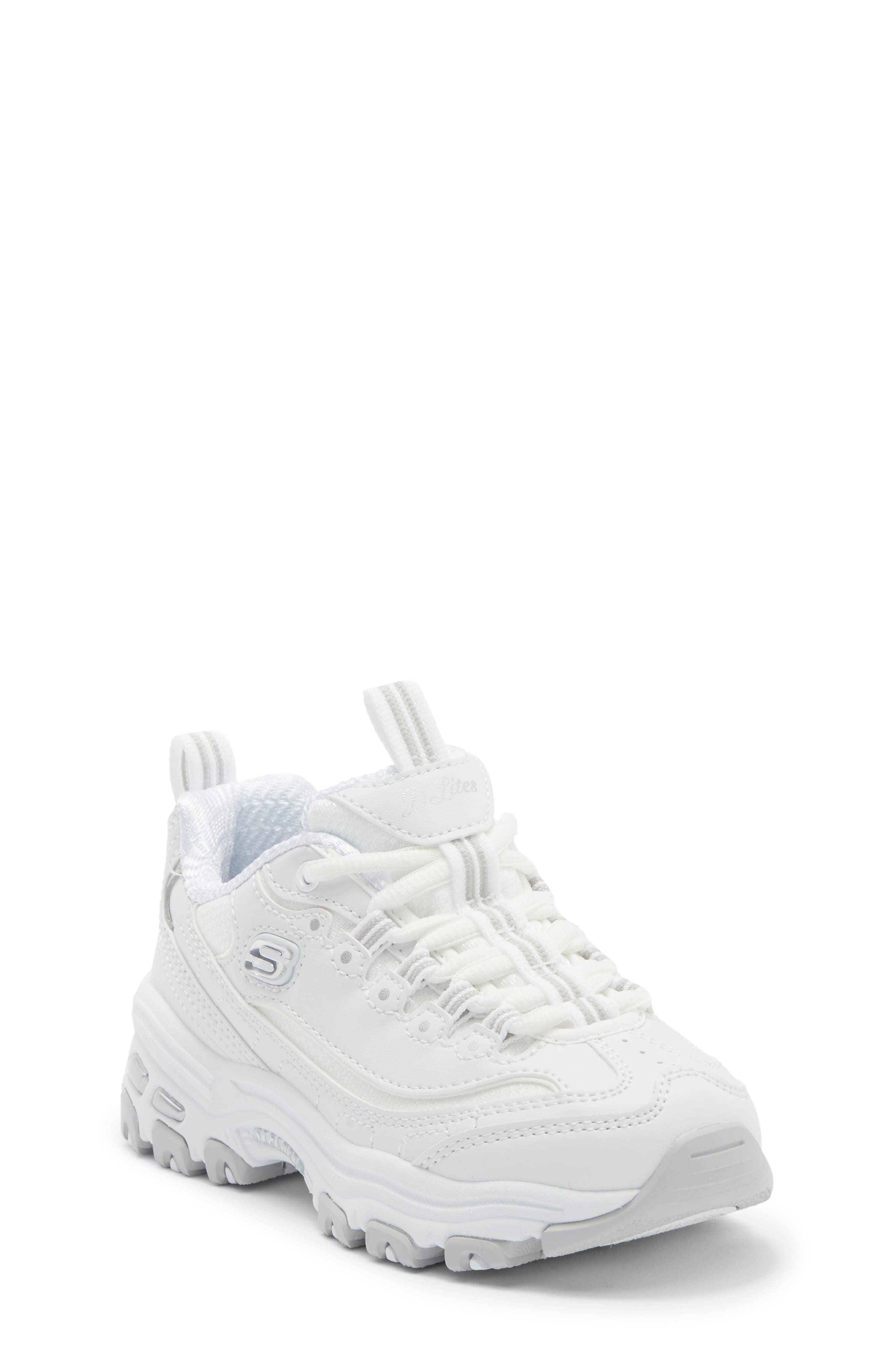 Skechers D'Lites Sneaker Black Full Size Run New