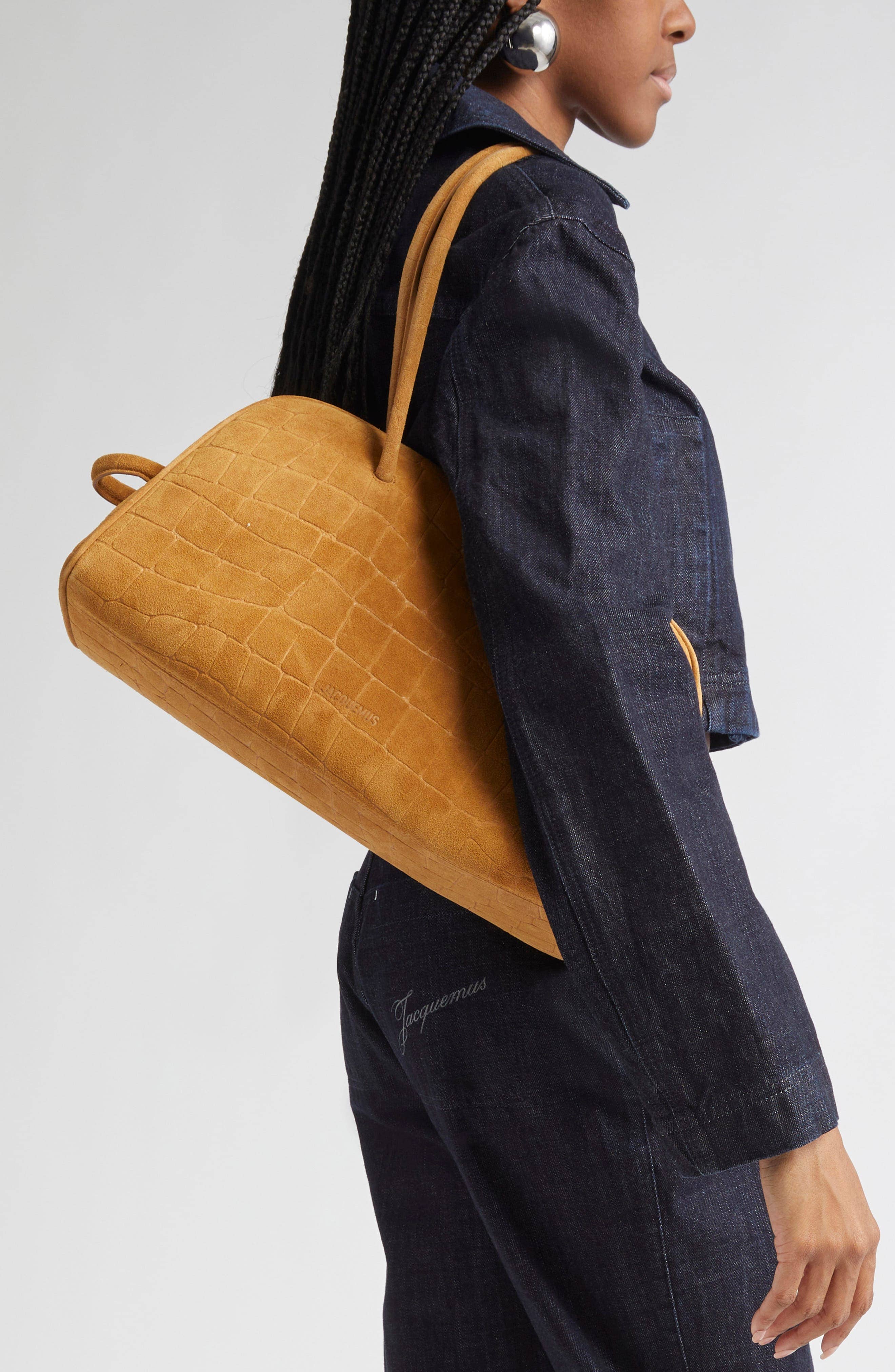 Jacquemus Le Turismo Top Handle Women's bags Standard Dark Yellow Leather New