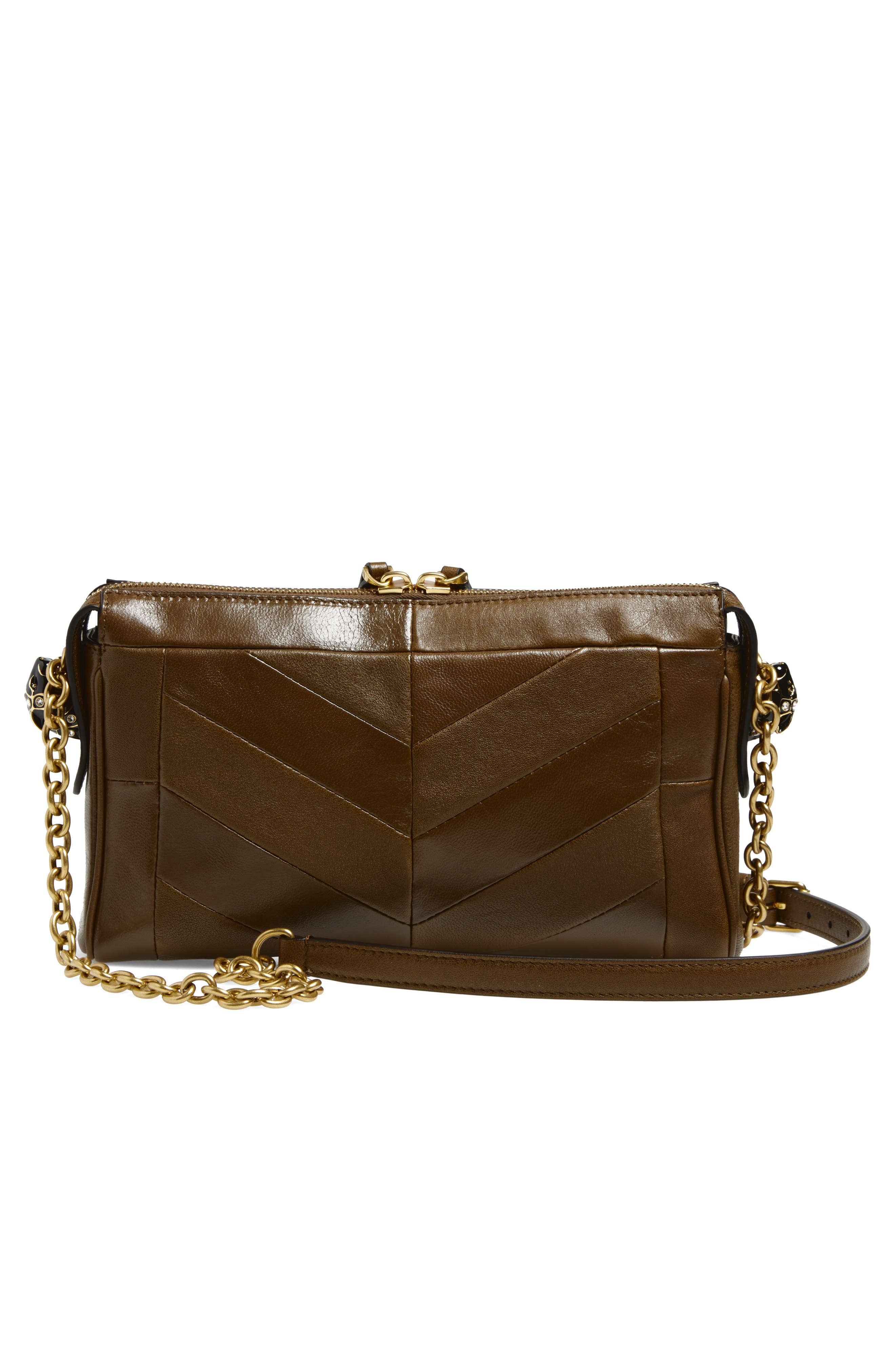 Valentino Garavani Panthea Shoulder Bag Women's bags Beige Patchwork Leather New
