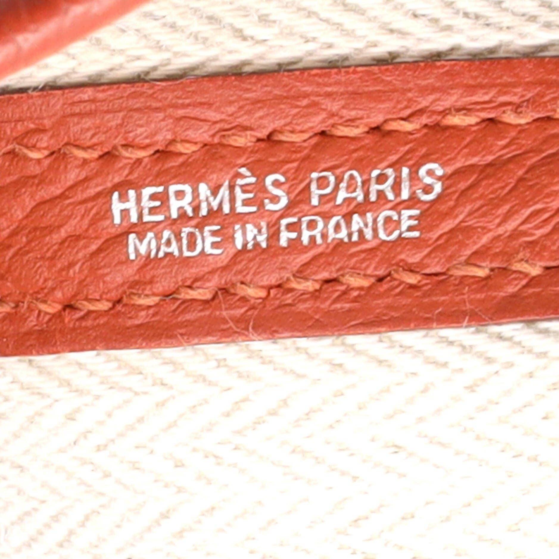 Hermès Garden Party Women's bags 36 Unspecified Toile & Leather Palladium New