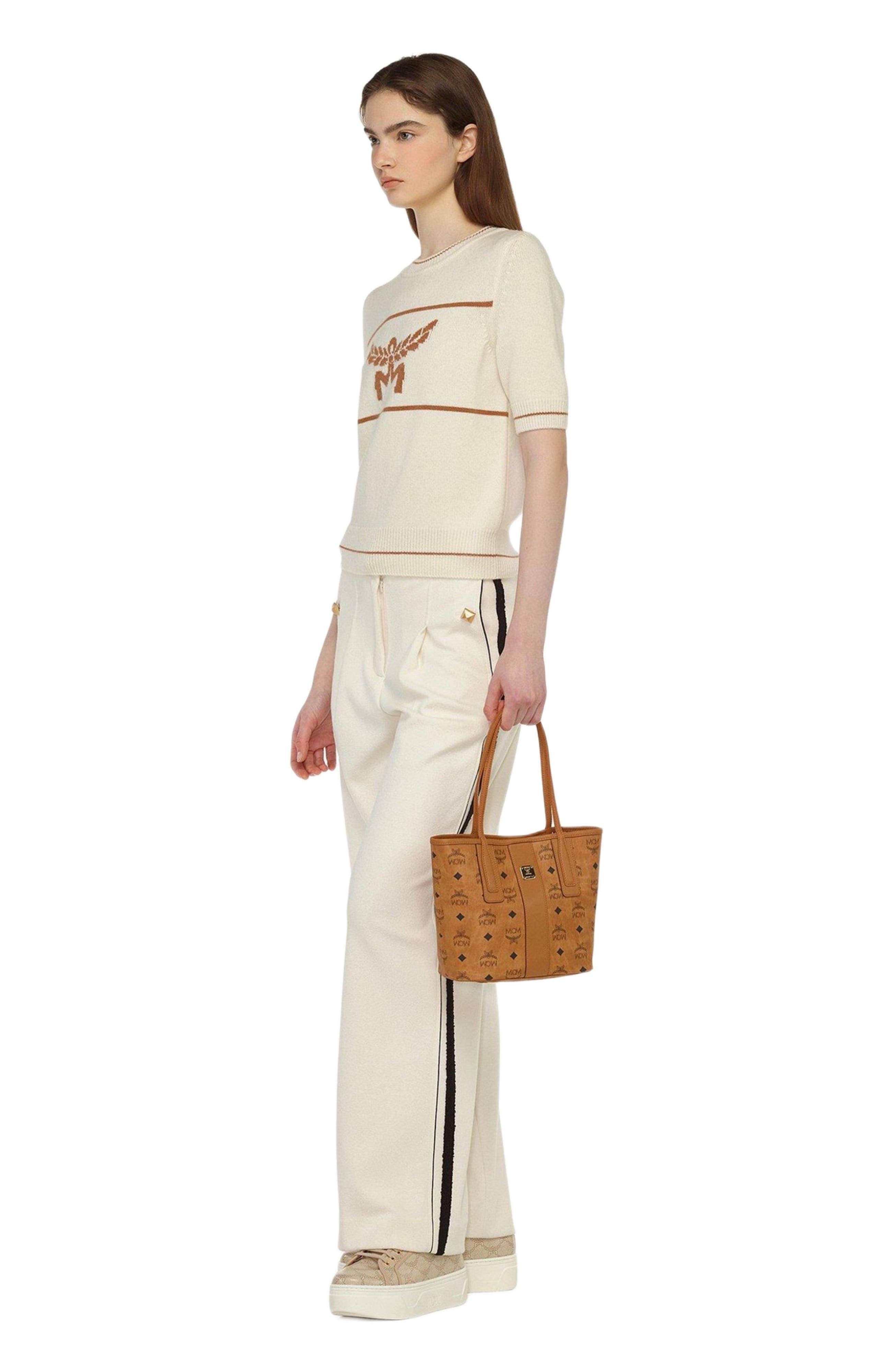 MCM Liz Shopper Women's bags Cognac Visetos Reversible Liz Shopper Mini New