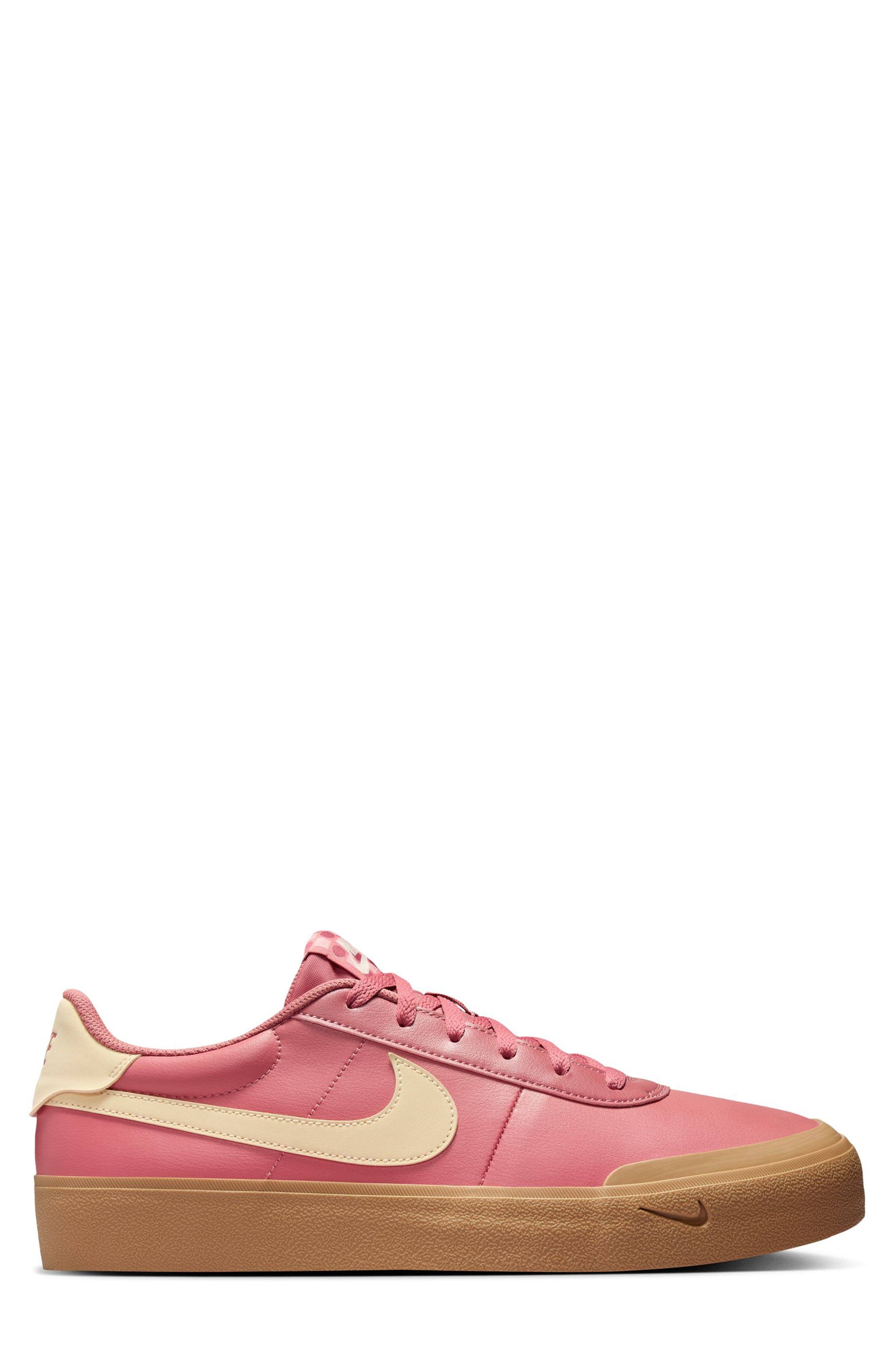 Nike Court Shot Sneaker Pink Full Size Run New