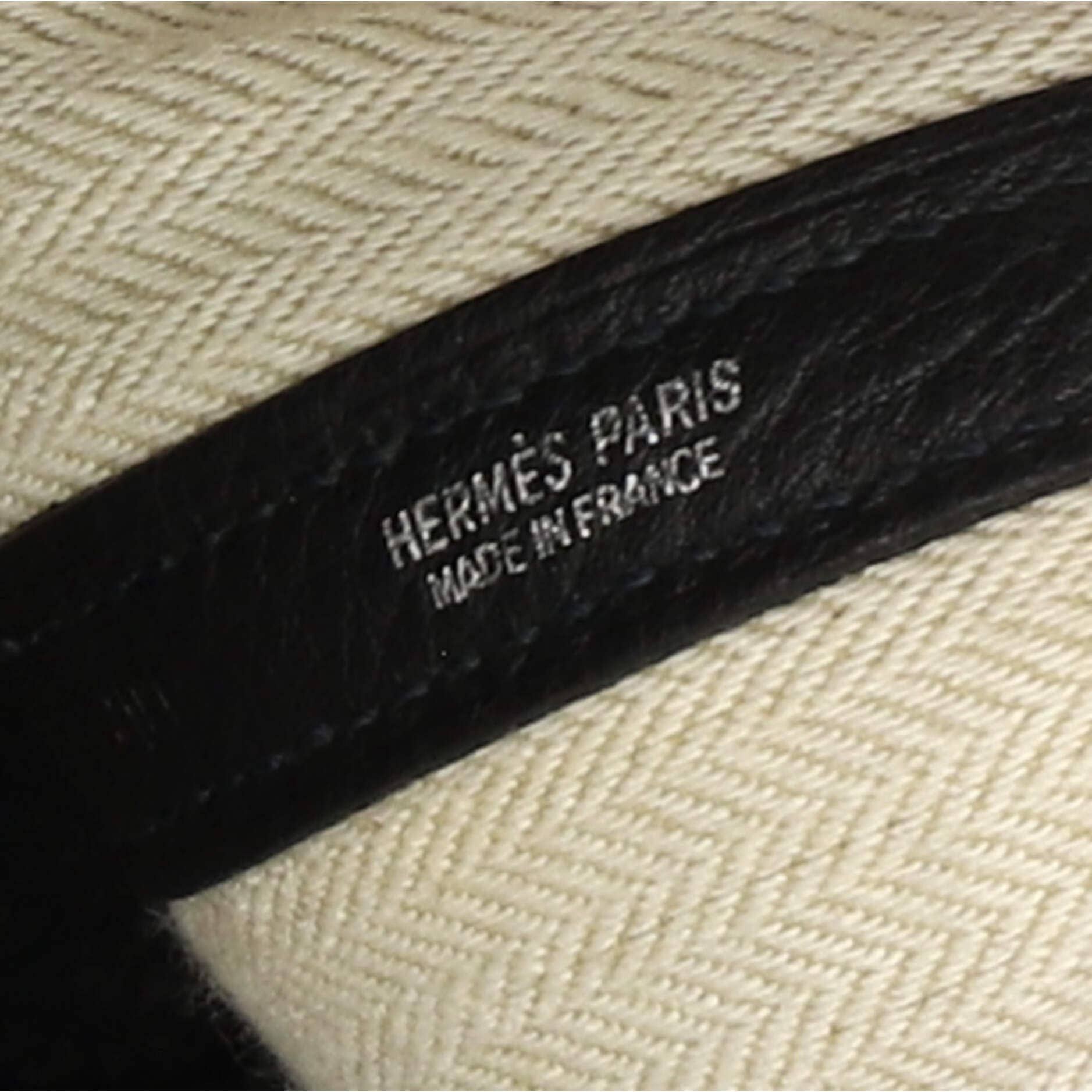 Hermès Garden Party Women's bags 30 Black Toile & Leather Palladium New