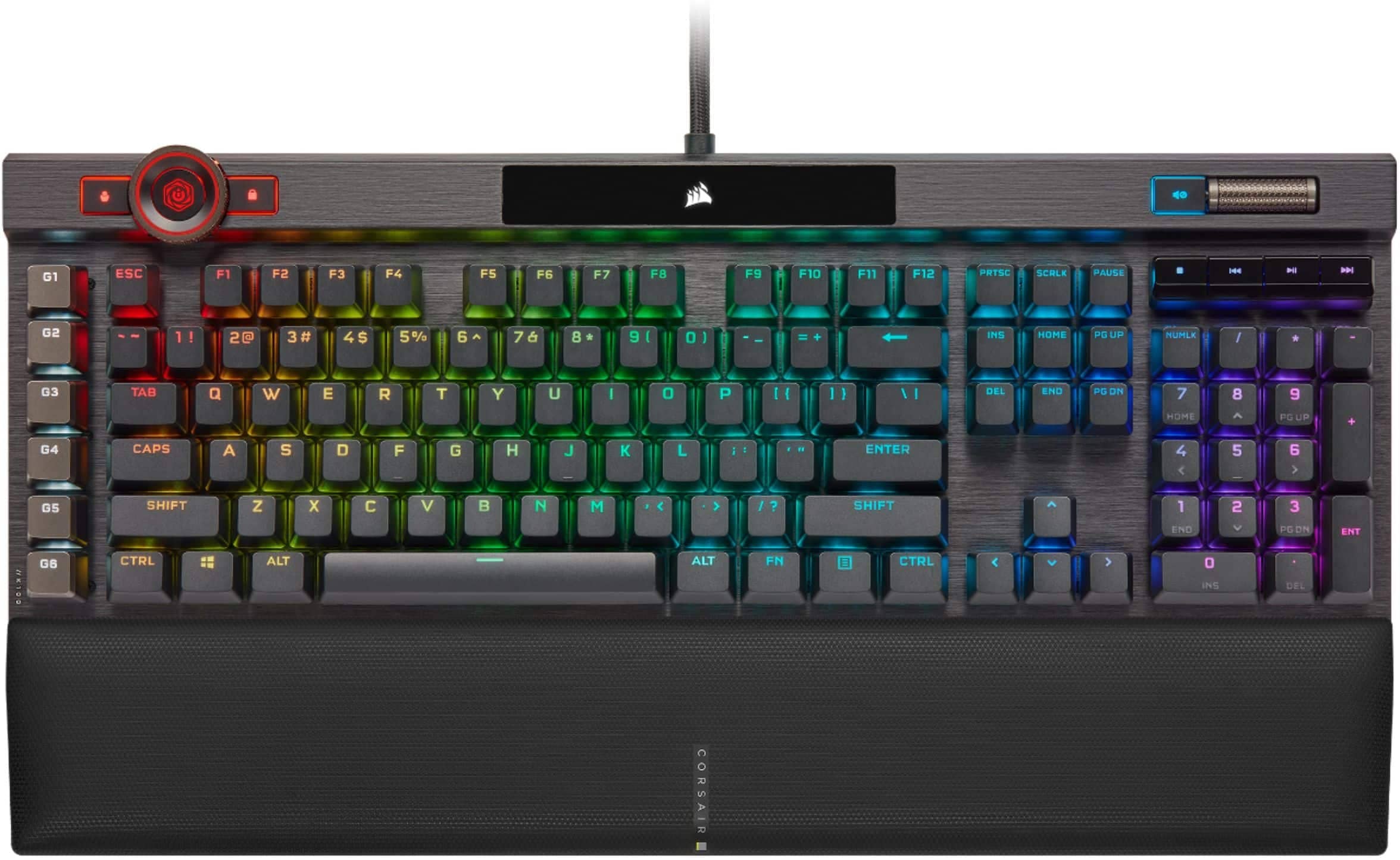 Corsair K100 RGB Keyboards Black Cherry MX Speed Silver New