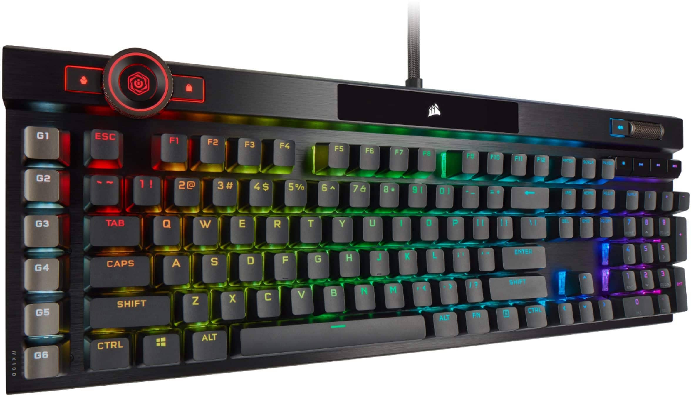 Corsair K100 RGB Keyboards Black Cherry MX Speed Silver New