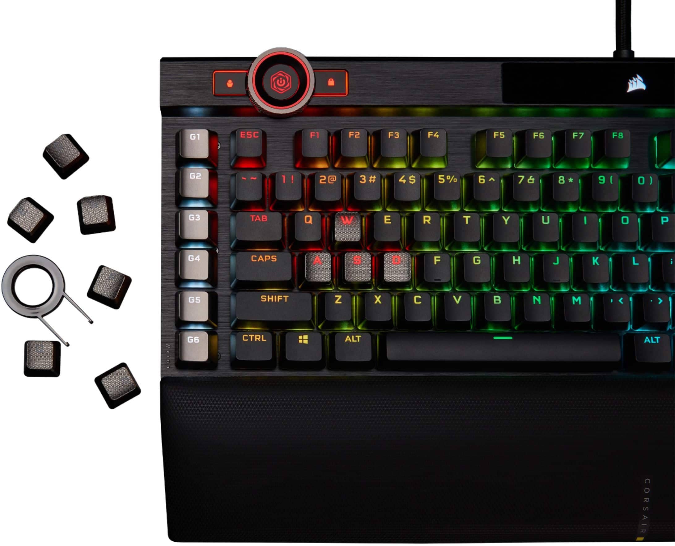 Corsair K100 RGB Keyboards Black Cherry MX Speed Silver New
