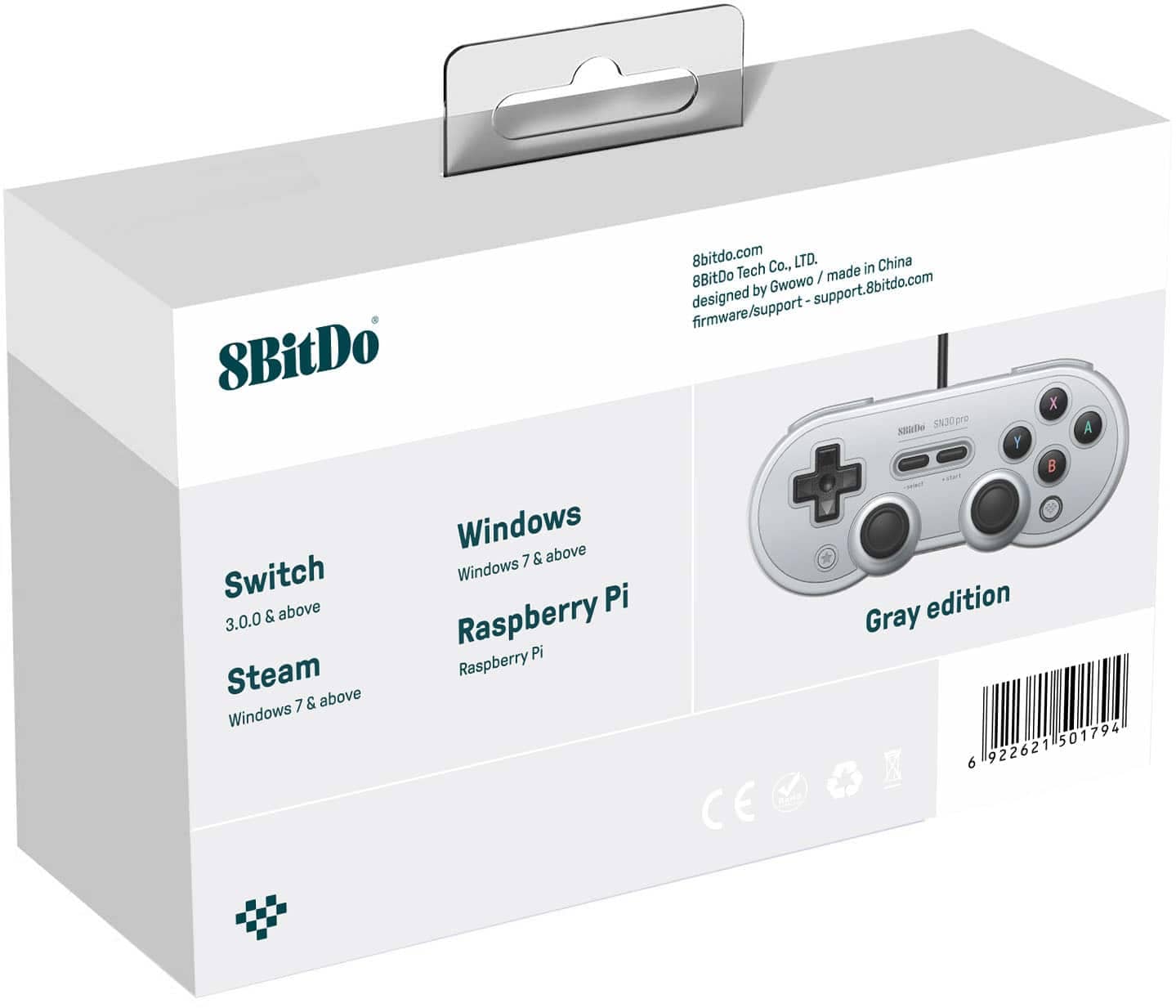 8BitDo SN30 Pro Pro Controllers (Game) Gray New
