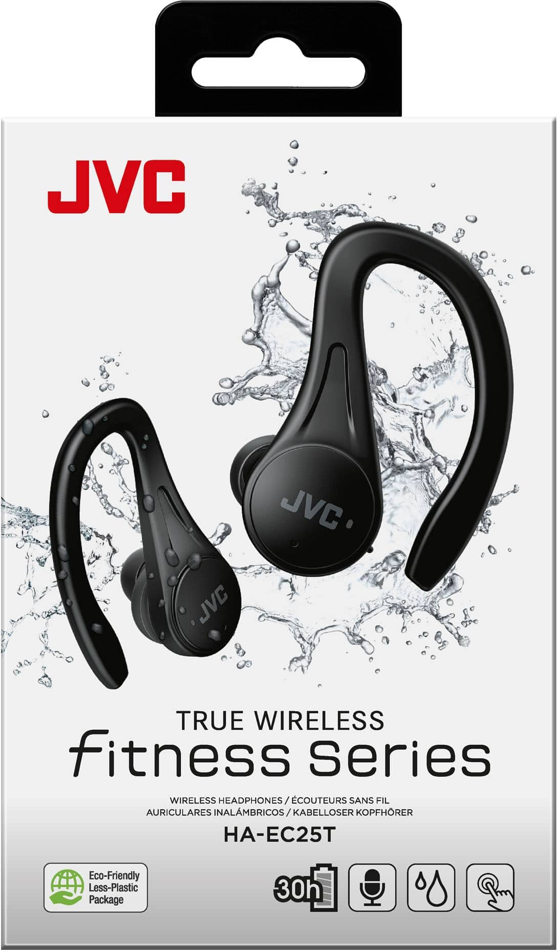 JVC HAEC25TB Headphones & Earbuds Black New