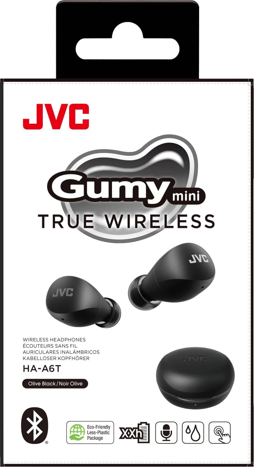 JVC HAA6TB Headphones & Earbuds Black New