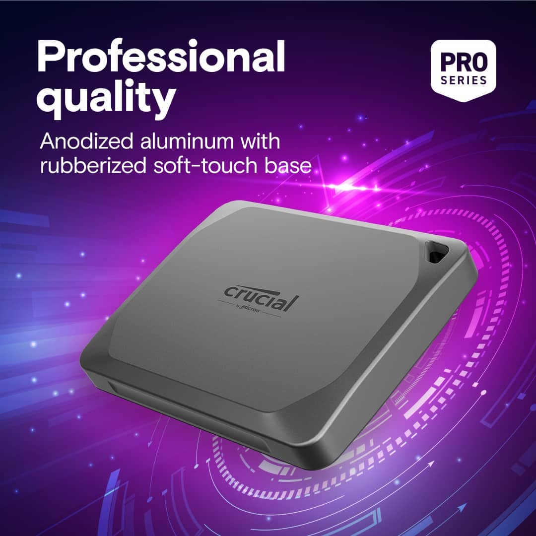 Crucial X9 Pro External SSDs Gray 1TB New
