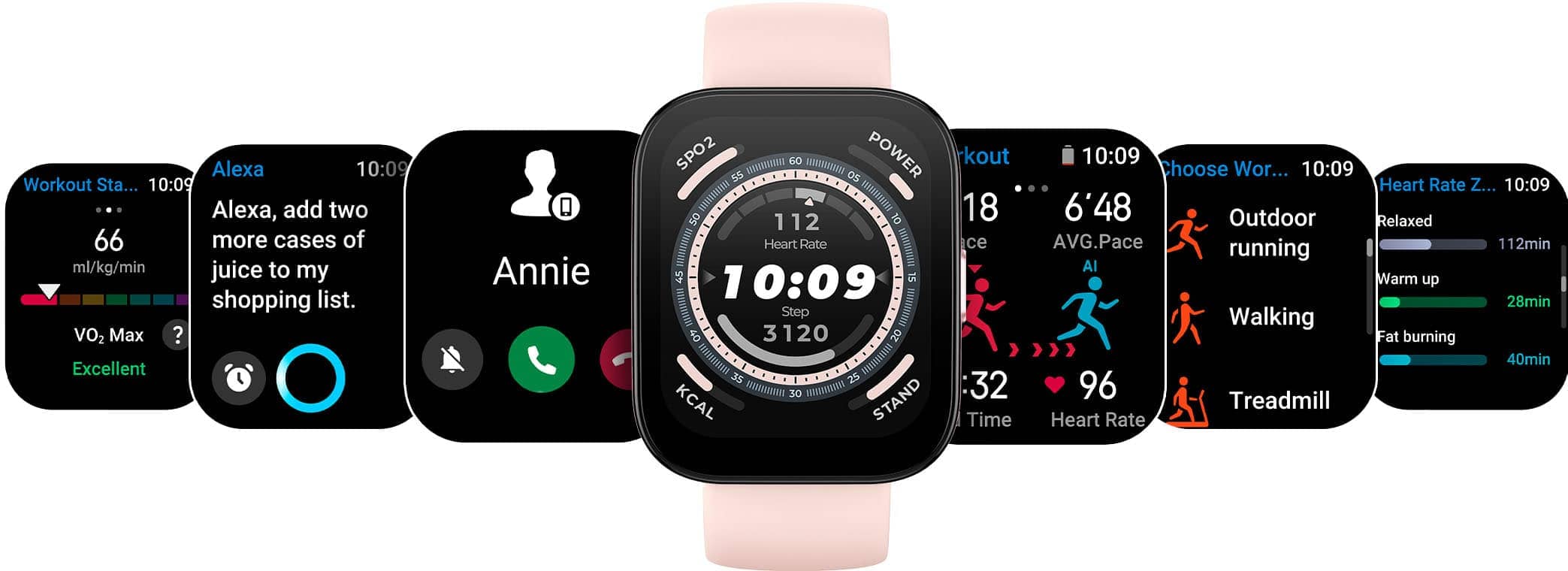 Amazfit W2215US1N Smartwatches Black 46mm New