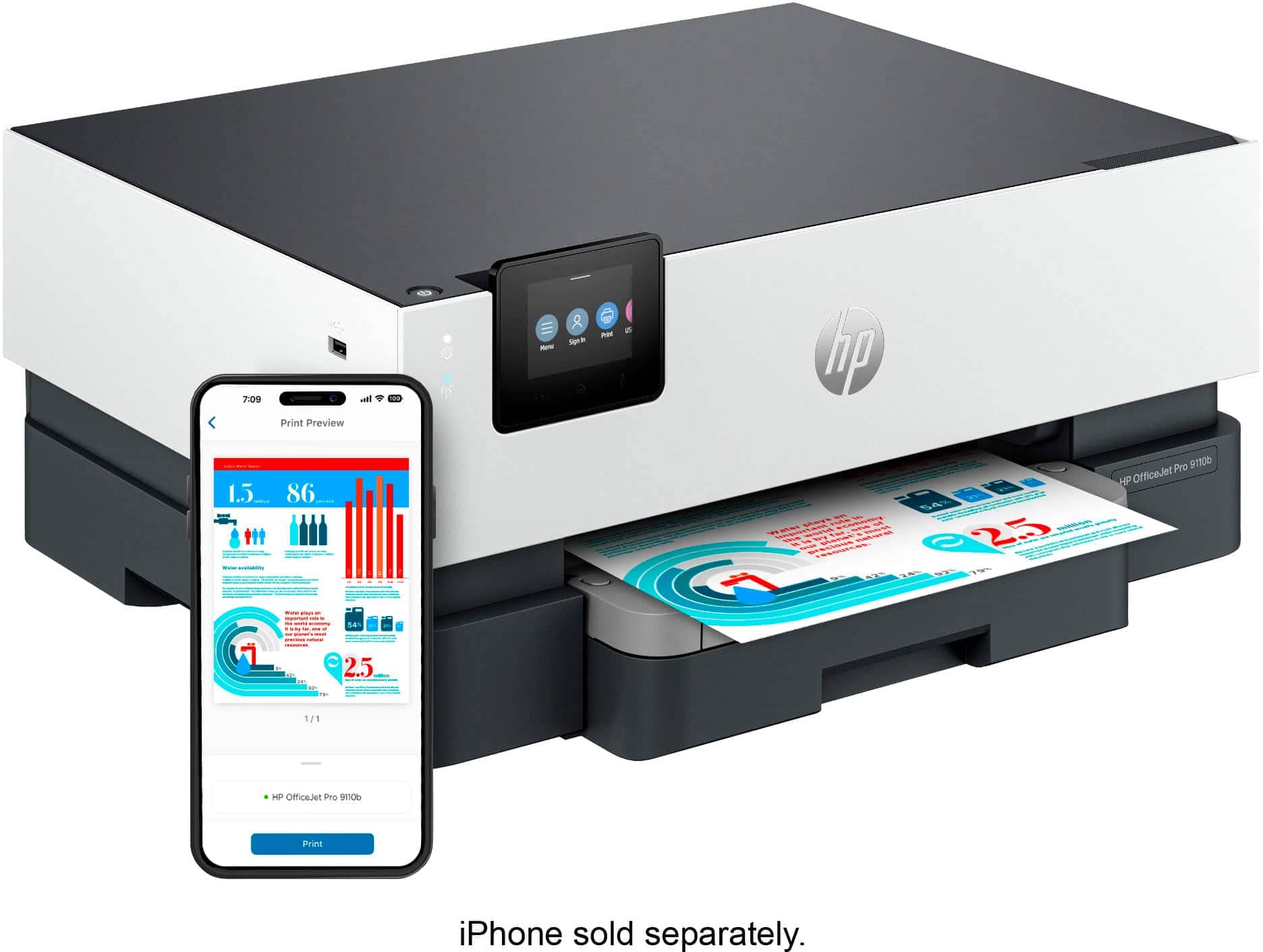 HP OfficeJet Pro 9110b Printers New