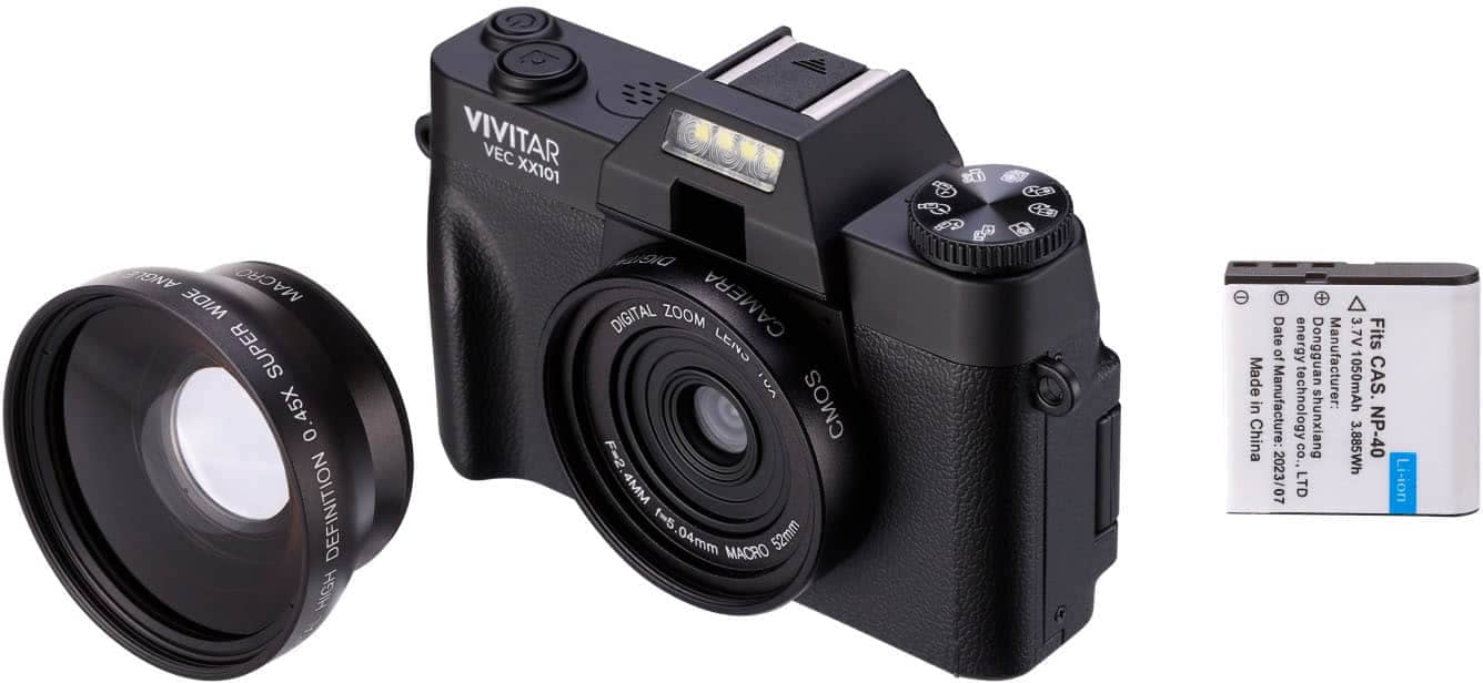 Vivitar VEC XX101 Digital Cameras Black New Body Only