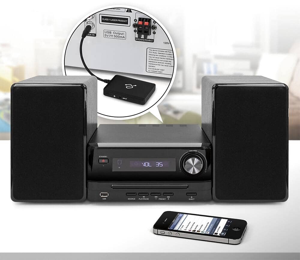 Aluratek AIS01F Portable Bluetooth Speakers Black New