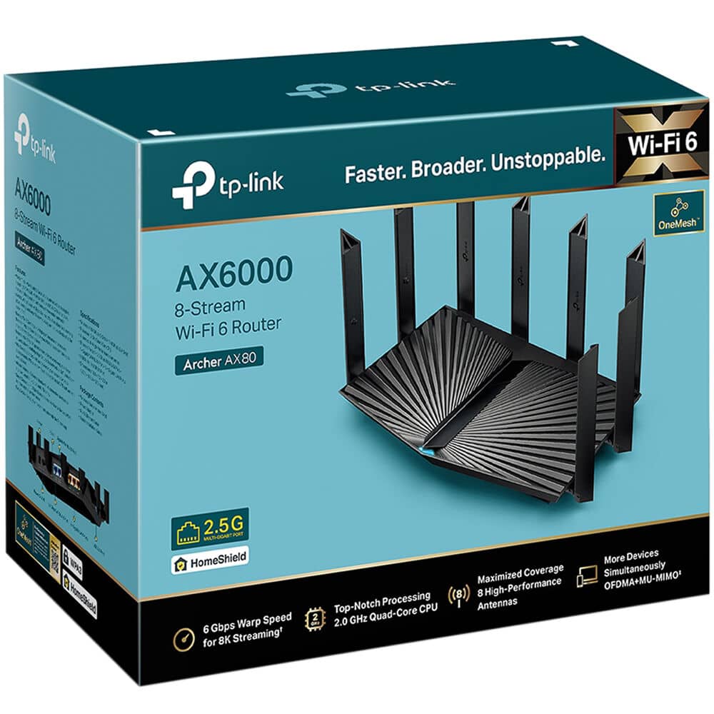 TP-Link Archer AX80 Routers New