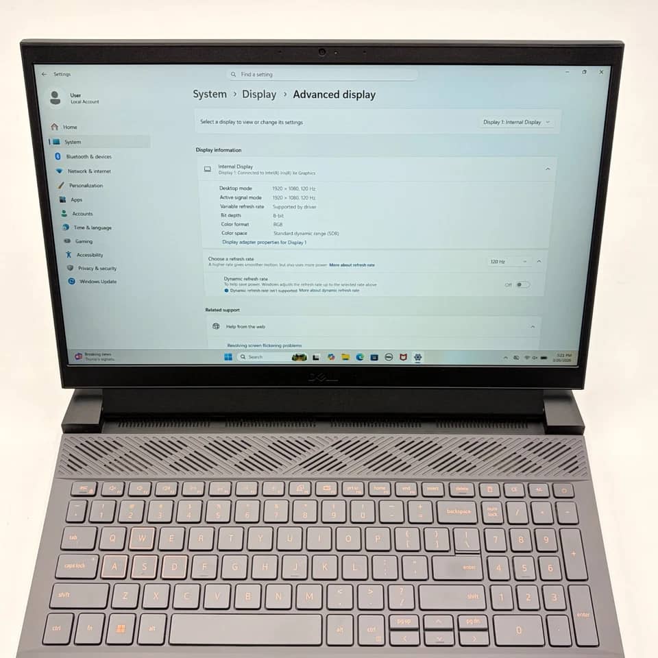 Dell G15 5520 Computers 1000GB 16GB Refurbished - Excellent