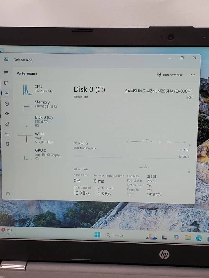 HP 250 G6 Computers 256GB 8GB Used - Good