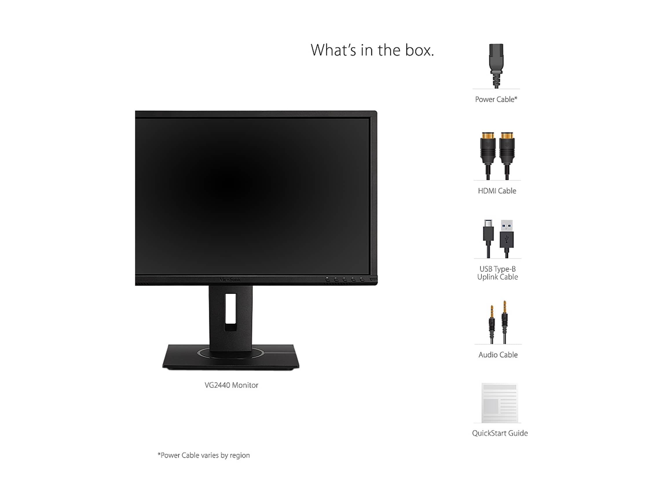 ViewSonic VG2440 Monitors Blue New