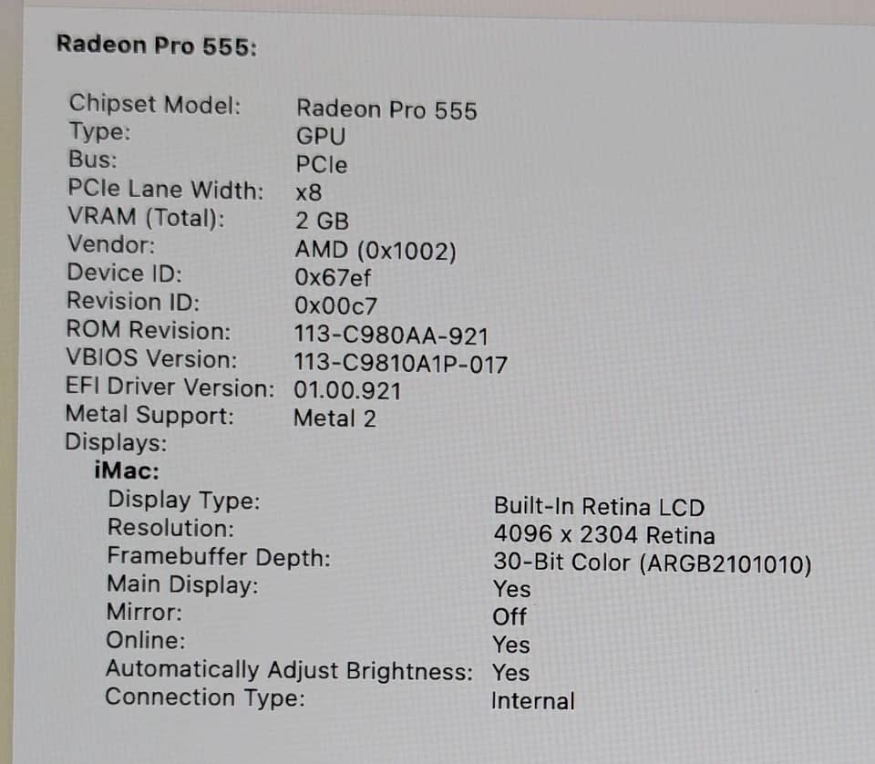 Apple iMac (2017) Computers 1TB 28GB Refurbished - Acceptable